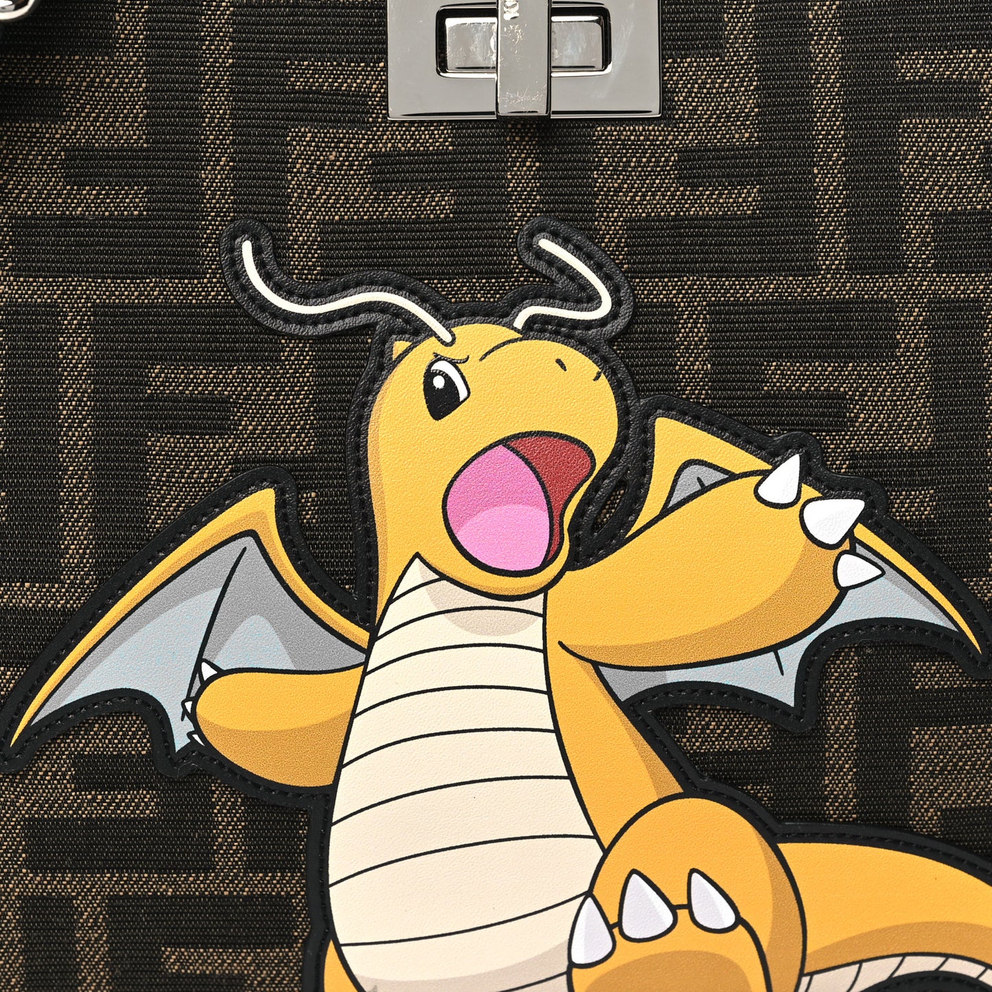 X FRGMT X POKEMON Fabric Jacquard FF 1974 Pokemon Inlay Peekaboo I See U X Cross Satchel Tobacco Moro Multicolor Black