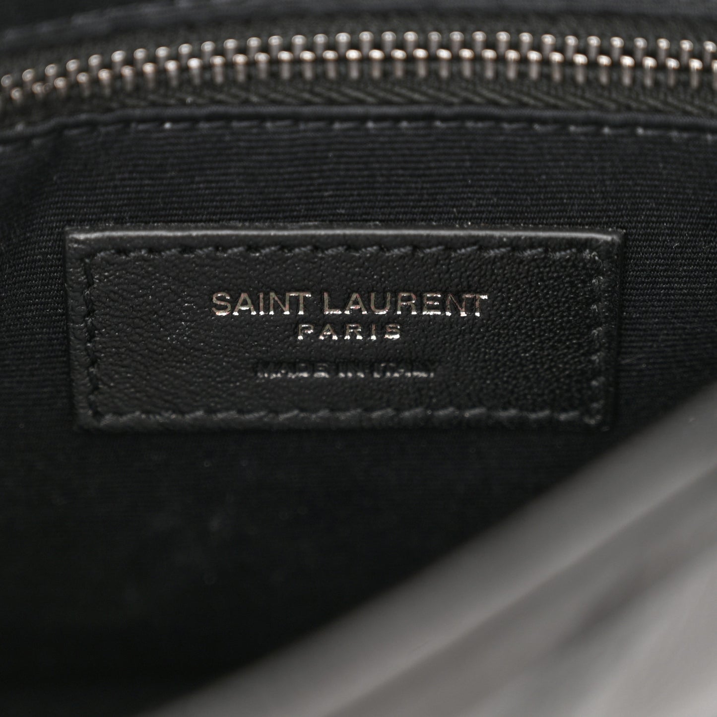Crinkled Calfskin Matelasse Monogram Niki Chain Wallet Black