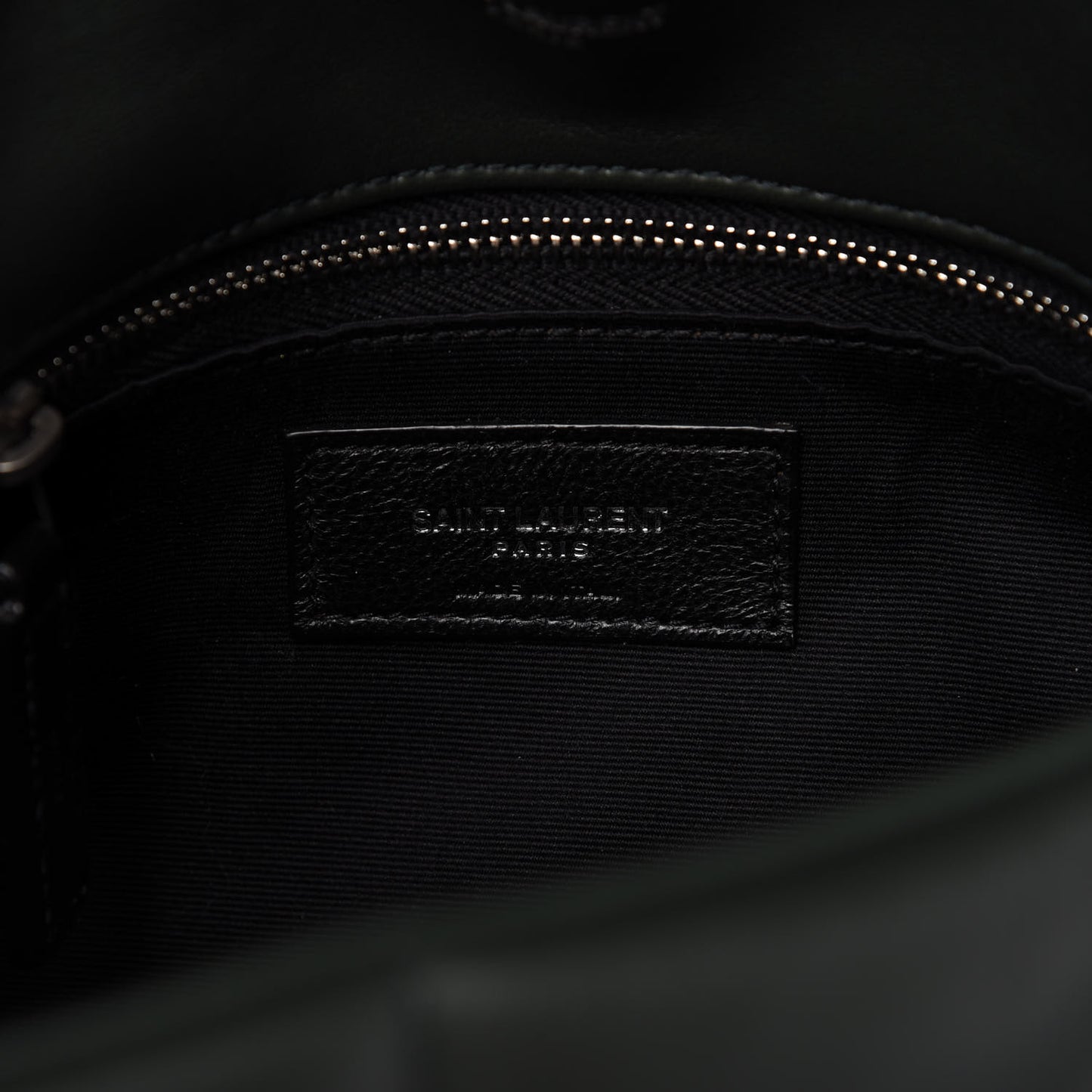 Lambskin Quilted Small Loulou Puffer Monogram Chain Satchel Dark Green