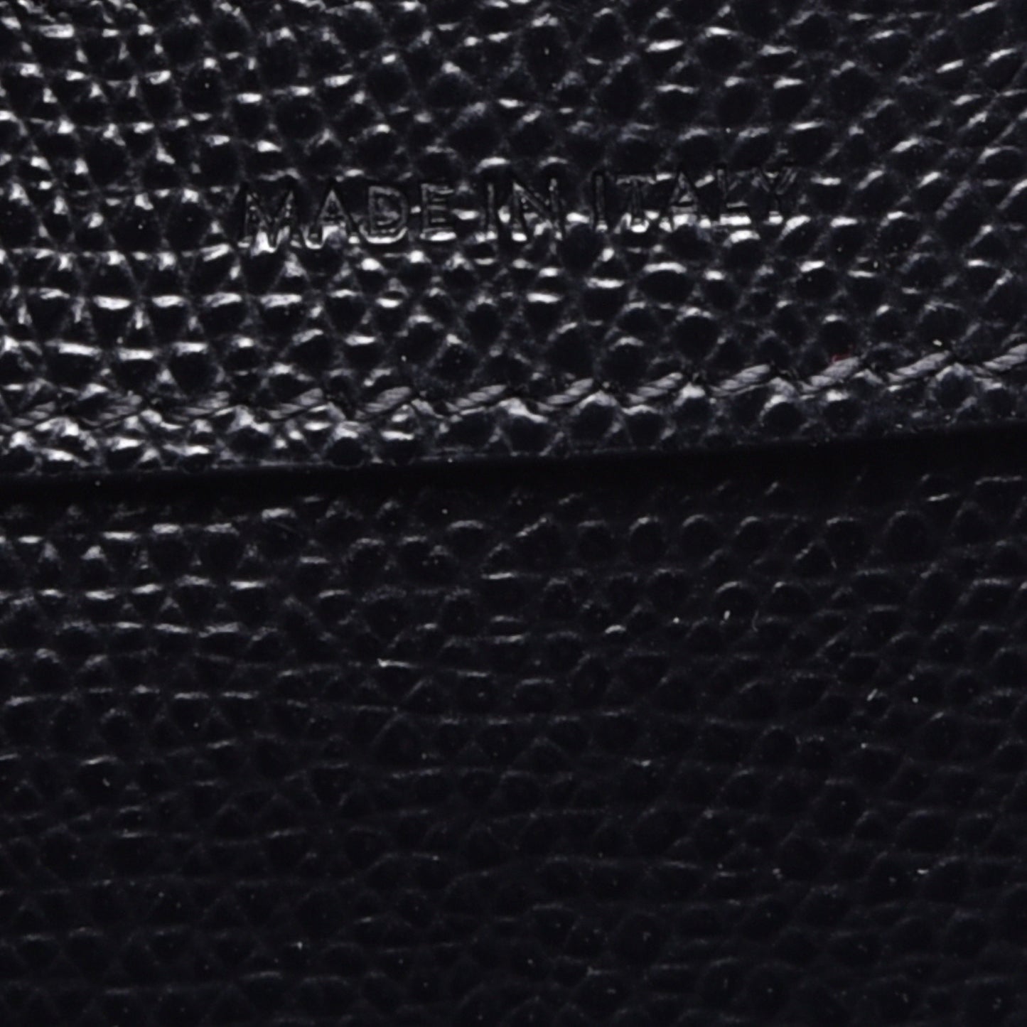 Grained Calfskin Small Vertical Cabas Black
