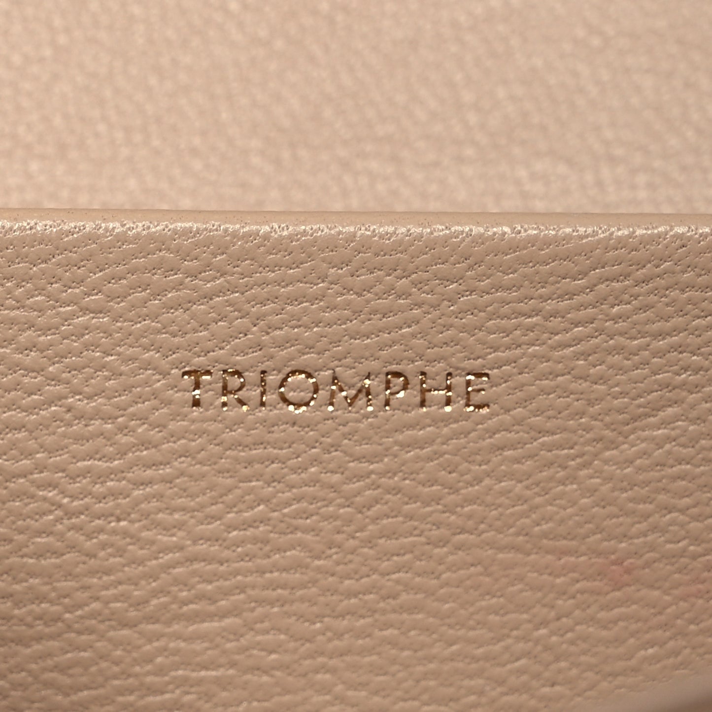 Shiny Calfskin Medium Triomphe Nude
