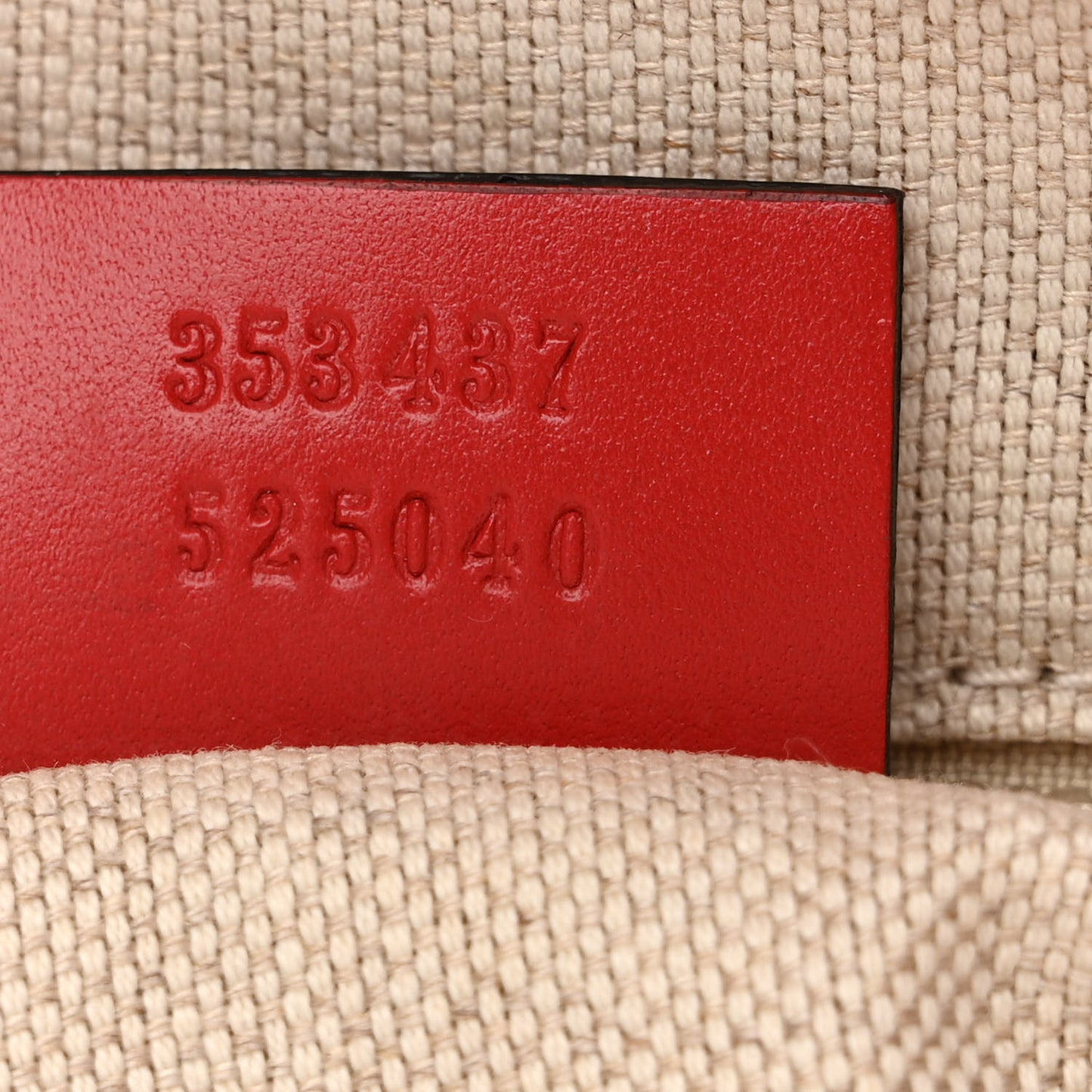 GG Supreme Monogram Medium Zippered Tote Red