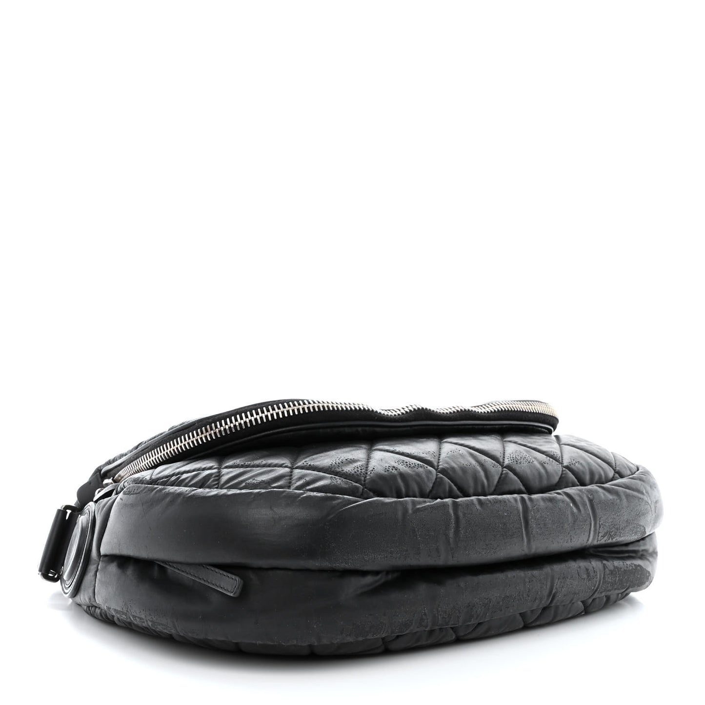 Nylon Quilted Coco Cocoon Messenger Black
