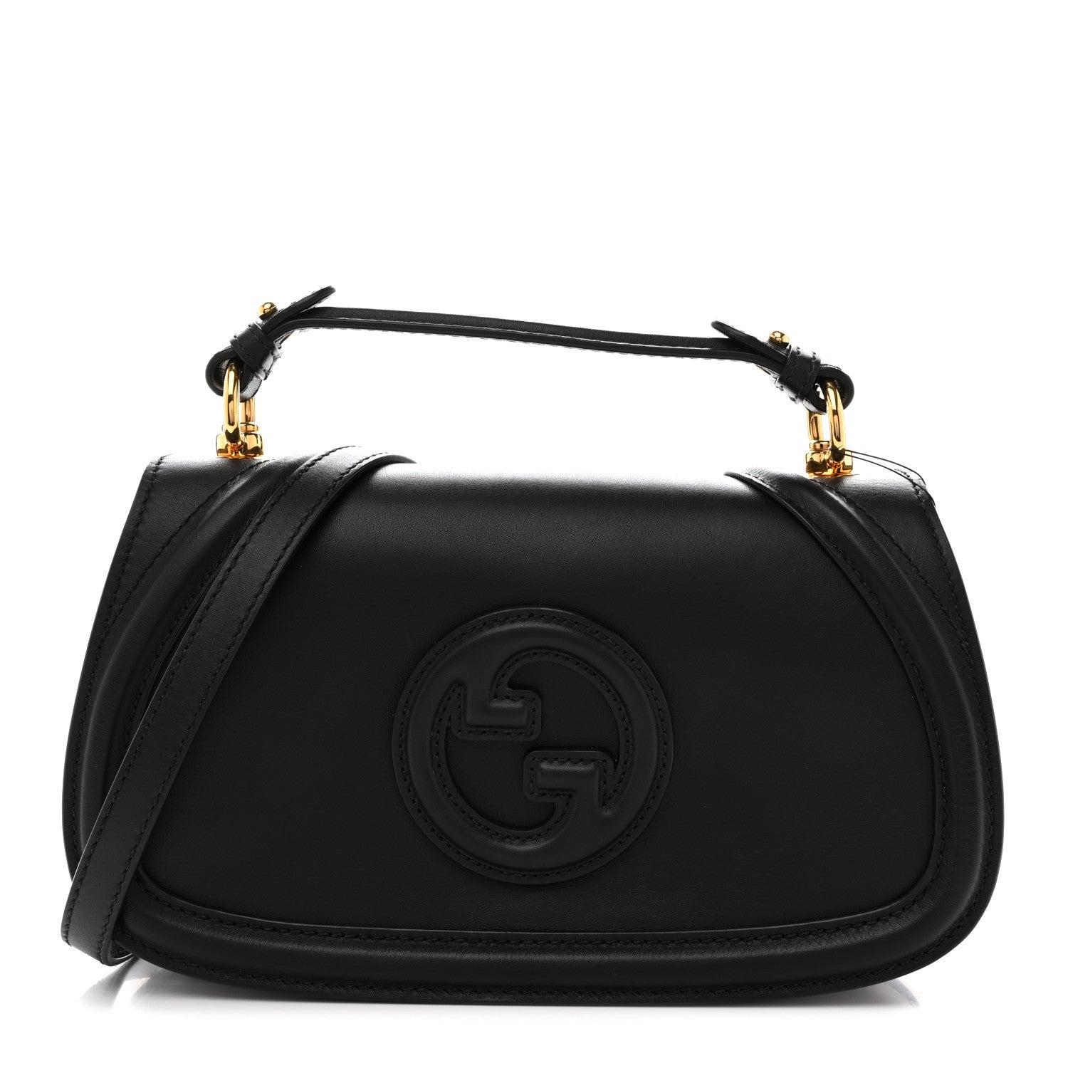 GUCCI ブラック　ハラコ　ファブリックミュール 高ヒール　イタリア製 Gucci Arabella Calfskin Medium Blondie Top Handle Bag Black