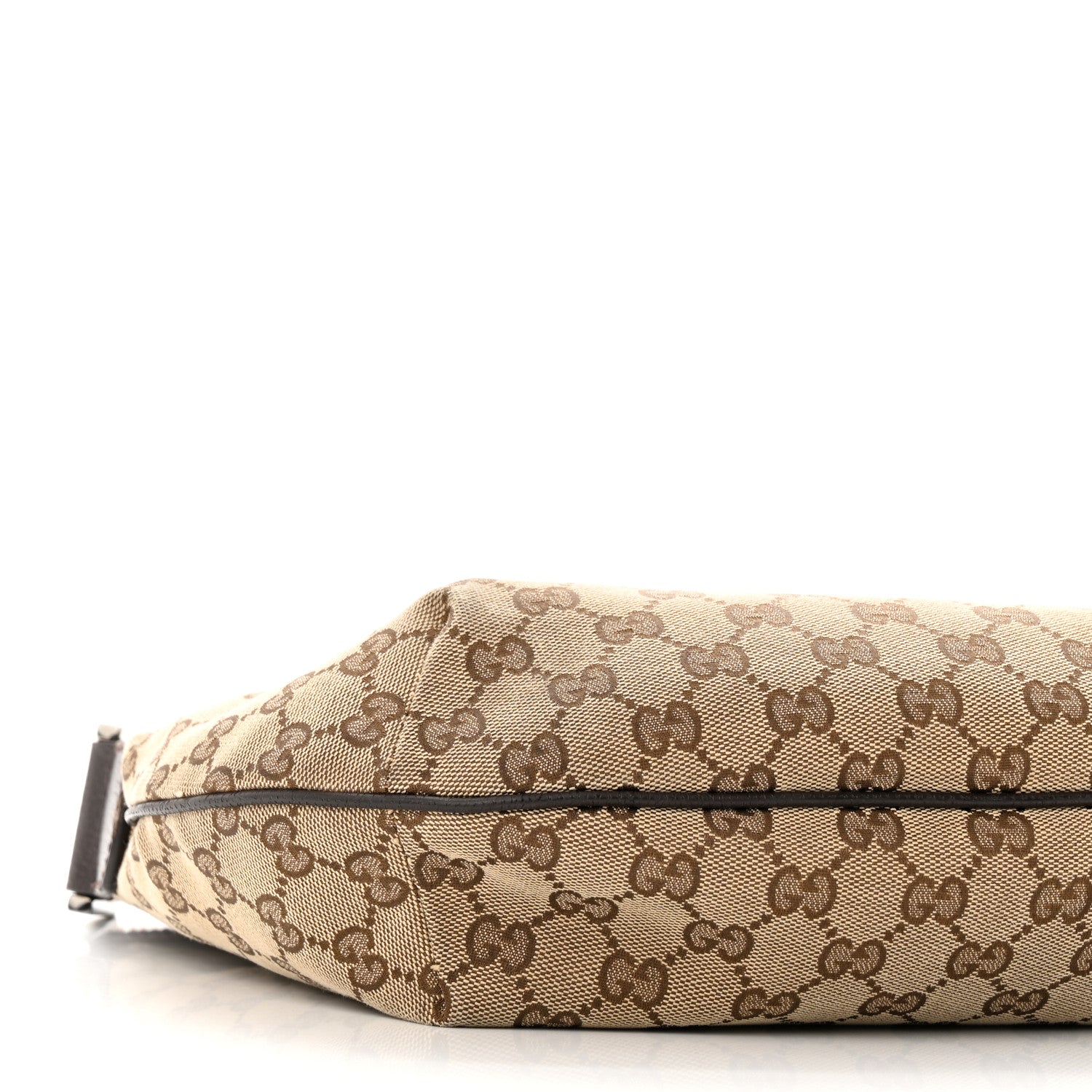 Gucci Monogram Medium Half Moon Hobo Dark Brown 9 of 14