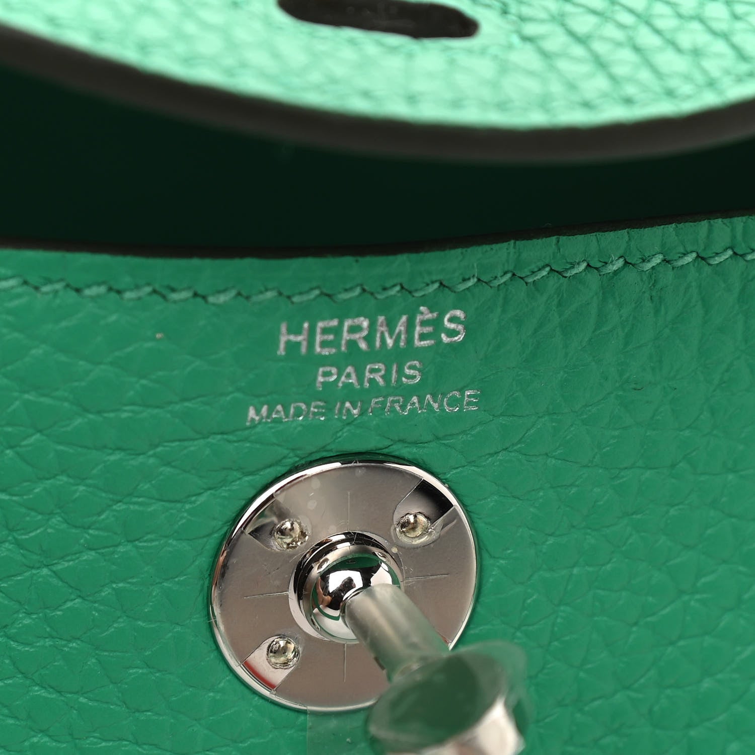 Hermes Taurillon Clemence Mini Lindy 20 Menthe 6 of 11