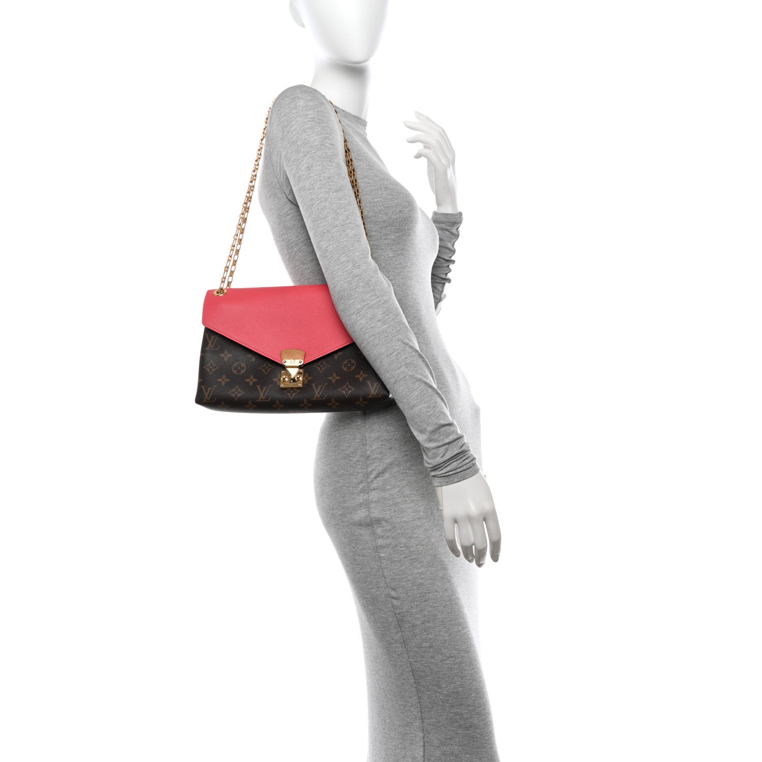 Louis Vuitton Monogram Pallas Chain Rose Litchi 2 of 11