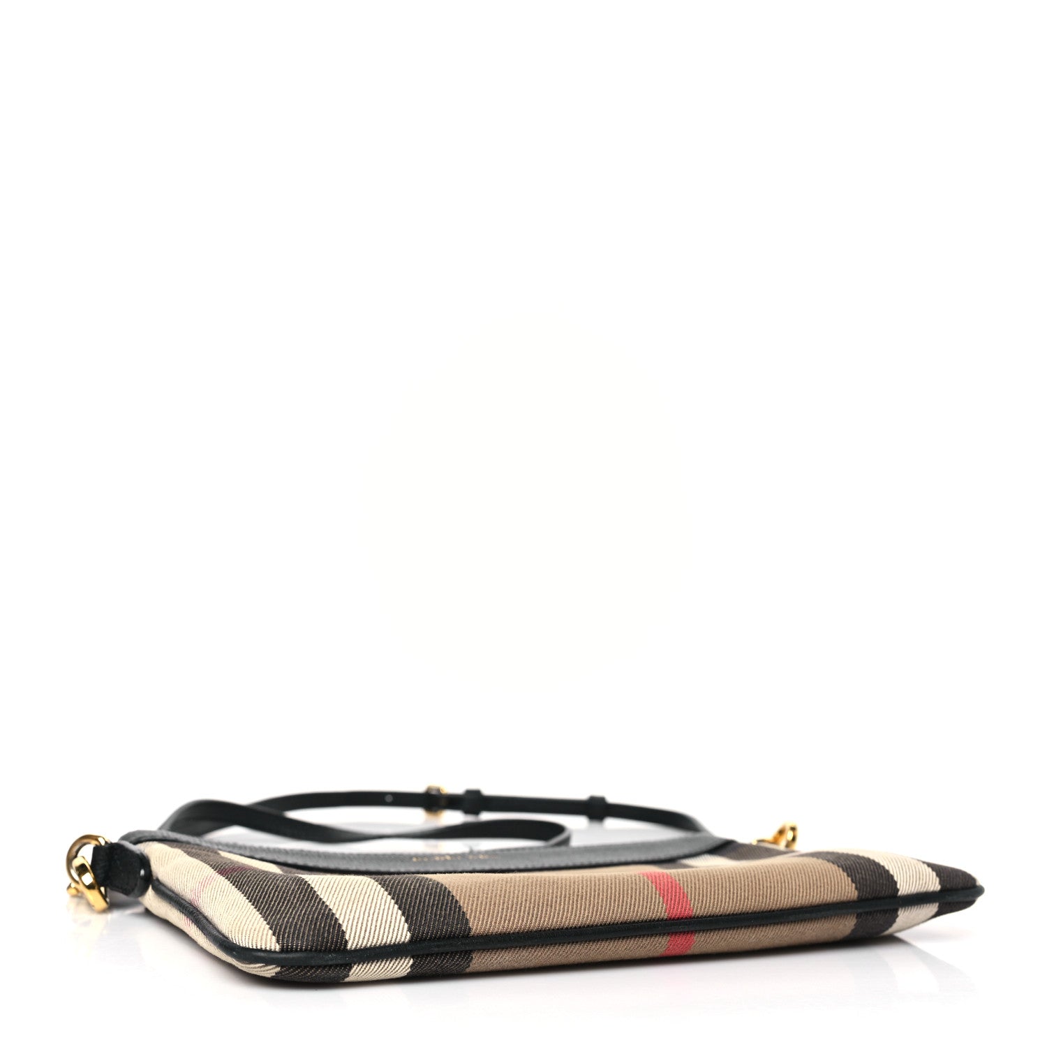 Burberry House Check Derby Peyton Crossbody Clutch Bag Black 4 of 9