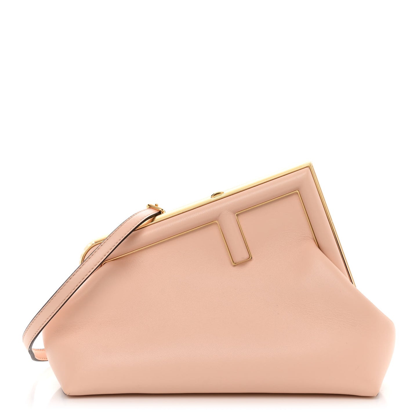 Shiny Nappa Small Fendi First Light Rose