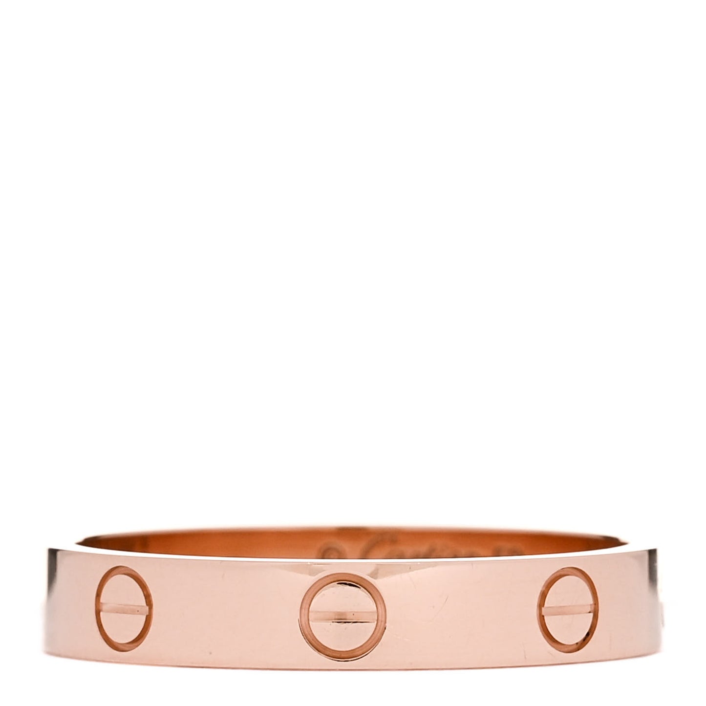 18K Pink Gold 3.5mm LOVE Wedding Band Ring 59 8.75