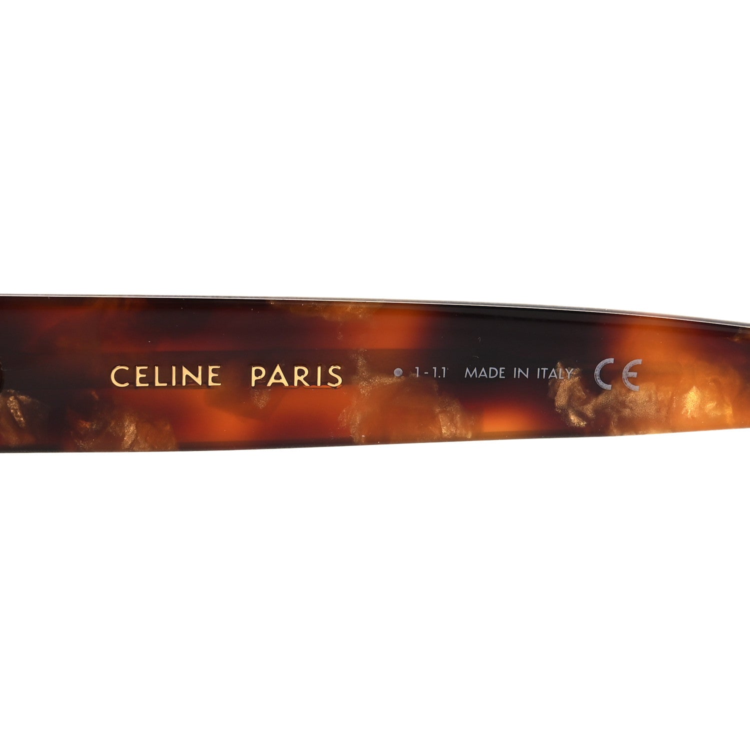 Celine Acetate Cat Eye Sunglasses CL401701 Tortoise 5 of 8