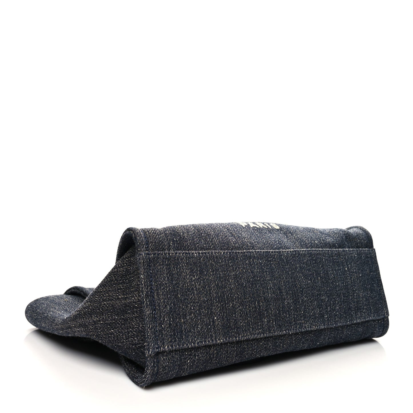 Denim Medium Deauville Tote Dark Blue White