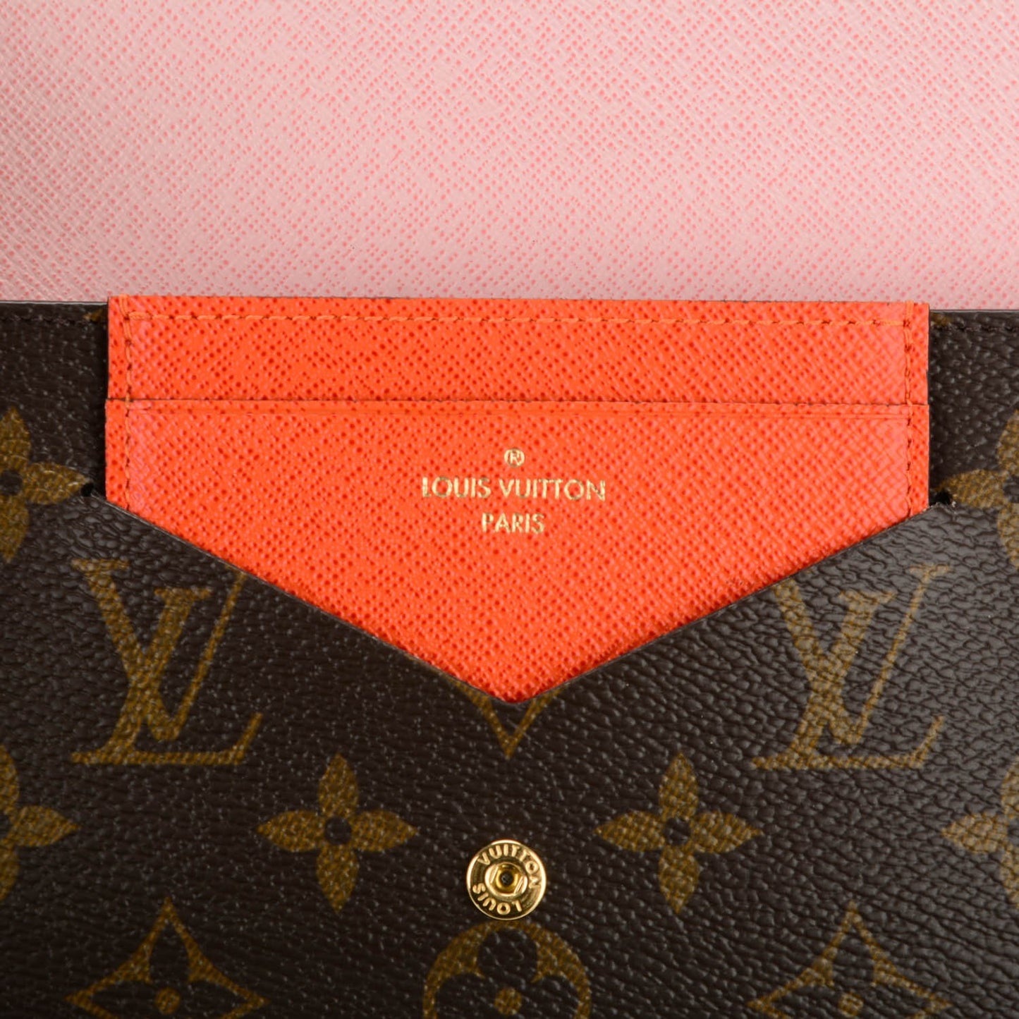 Monogram Jeanne Wallet Rose Ballerine