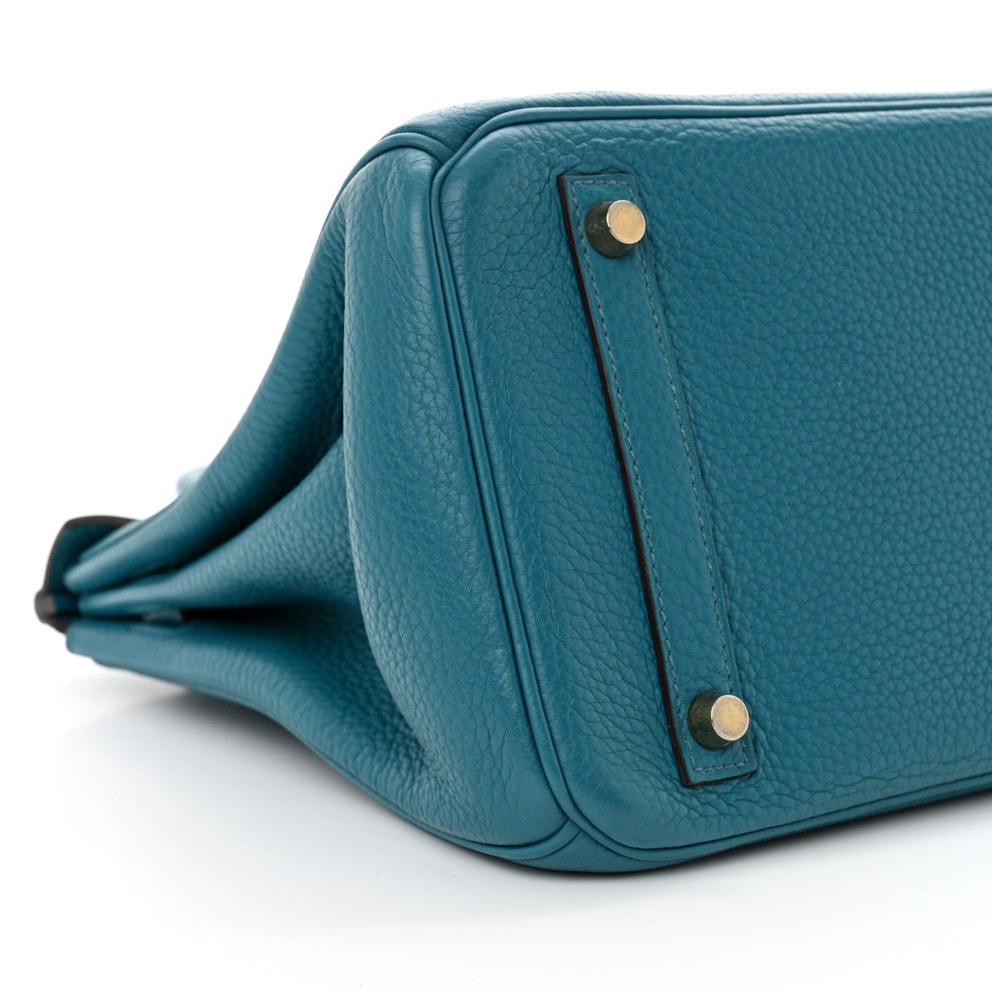 Taurillon Clemence Birkin 30 Bleu Izmir