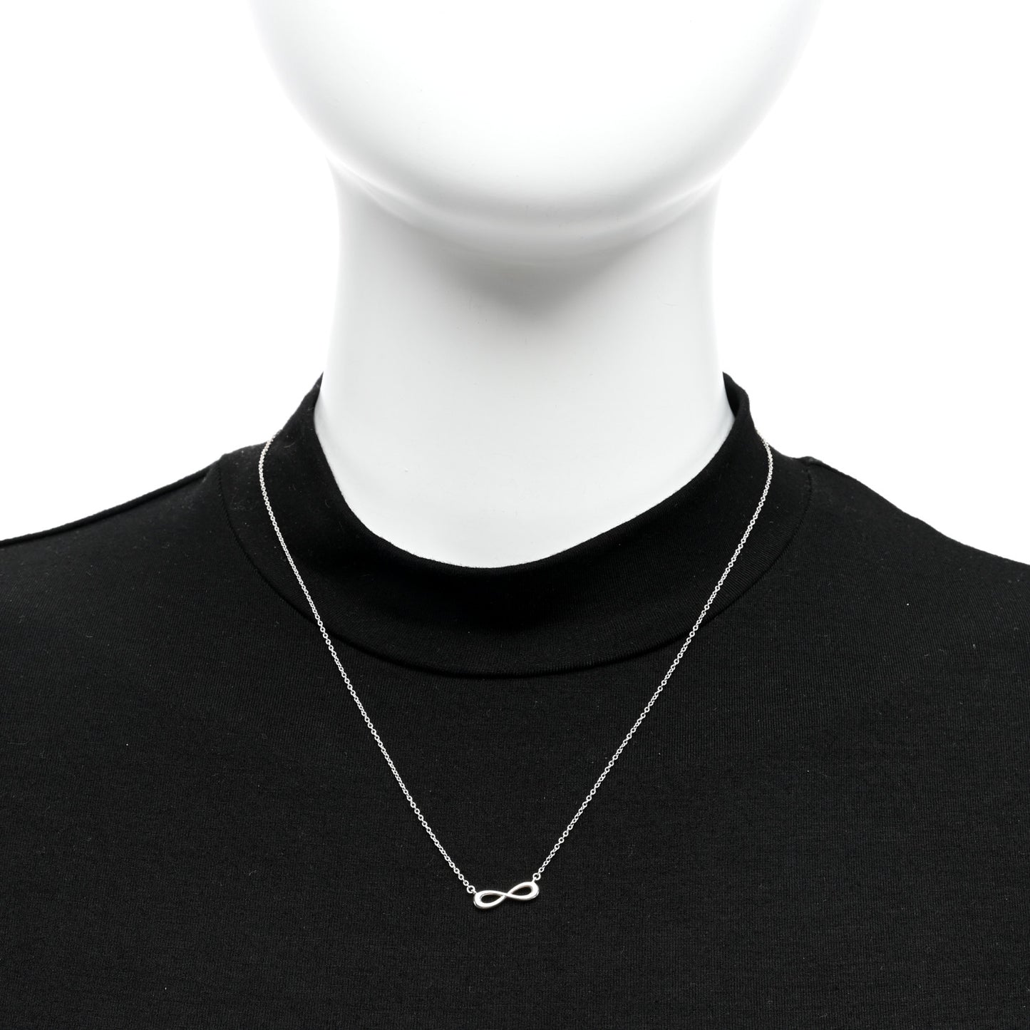 Sterling Silver Mini Infinity Pendant Necklace