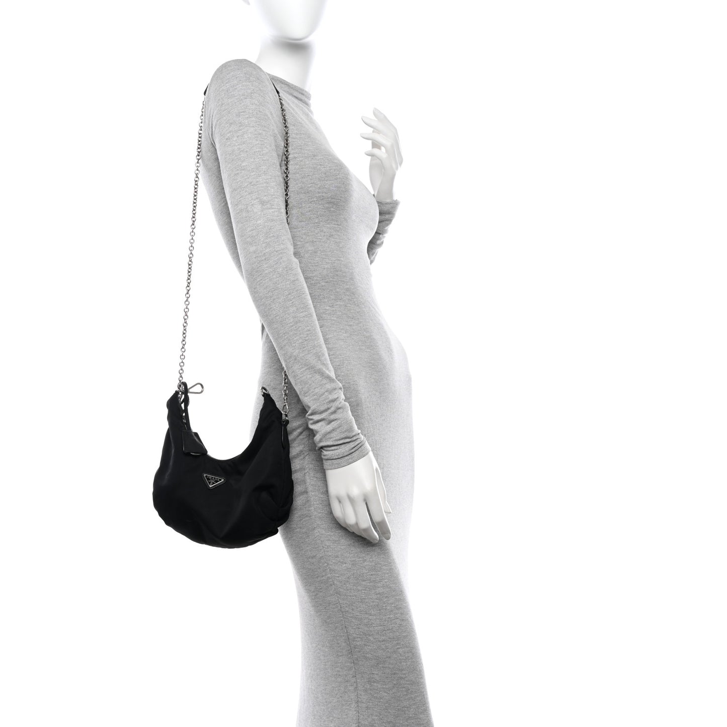 Tessuto Nylon Saffiano Re-Edition 2006 Shoulder Bag Black