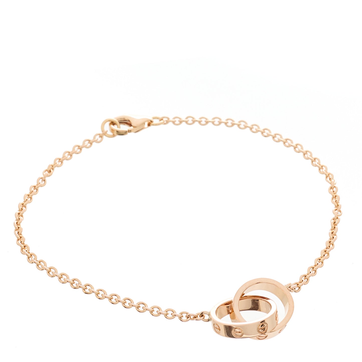 18K Pink Gold Interlocking LOVE Bracelet