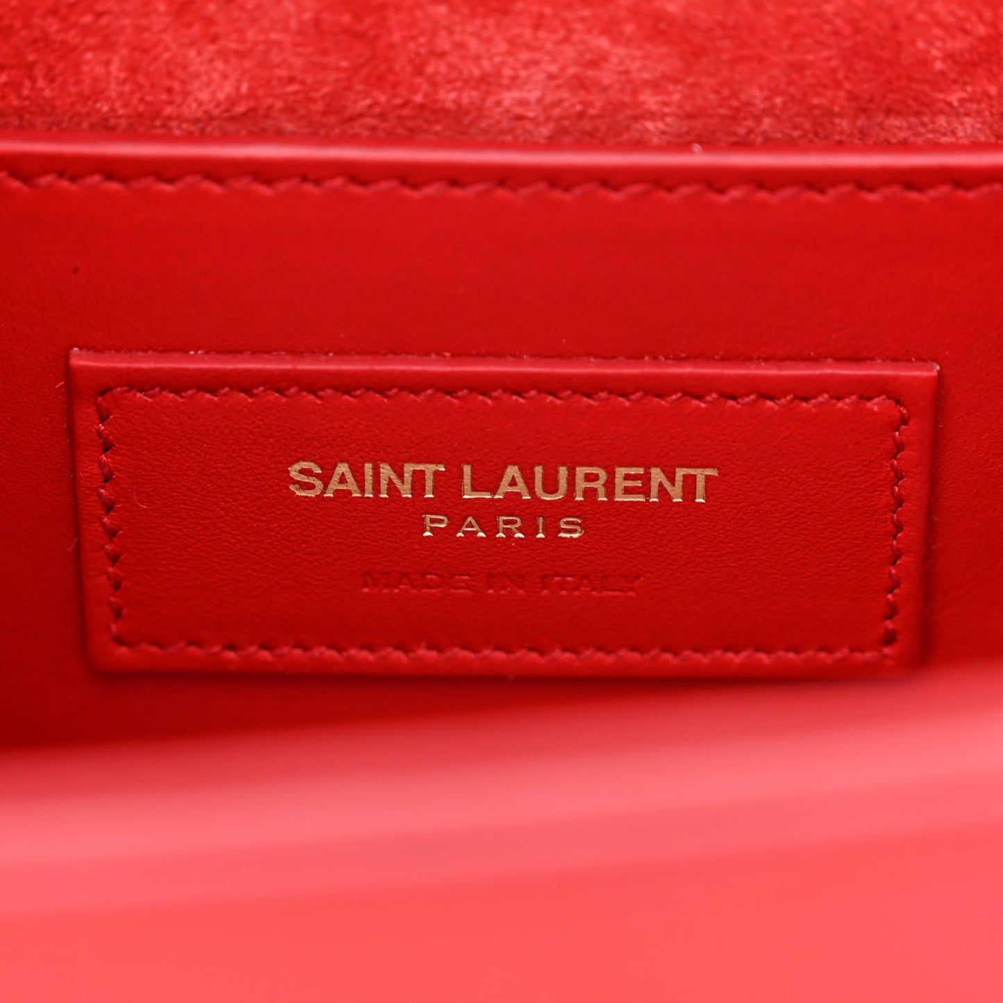 Smooth Calfskin Medium Classic Monogram Kate Tassel Satchel Red