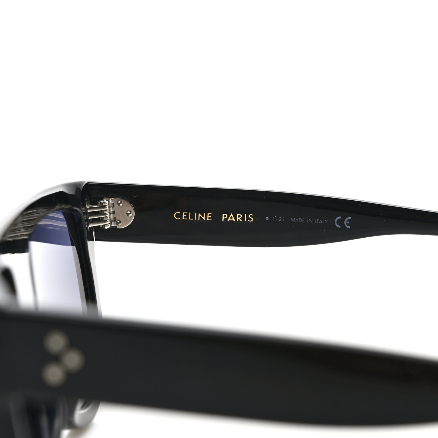 Acetate Polarized Rectangular Sunglasses CL40011N Black