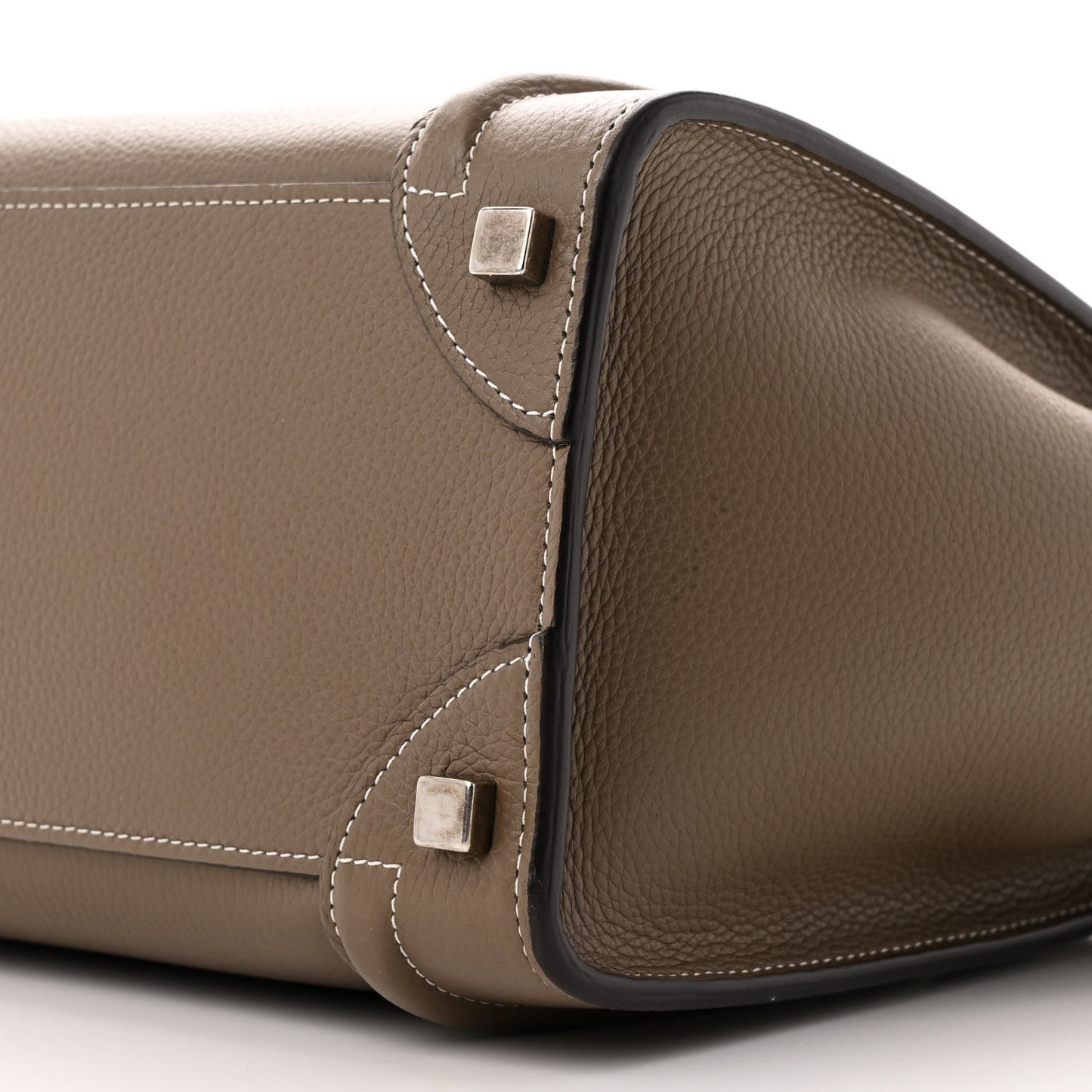 Drummed Calfskin Micro Luggage Souris
