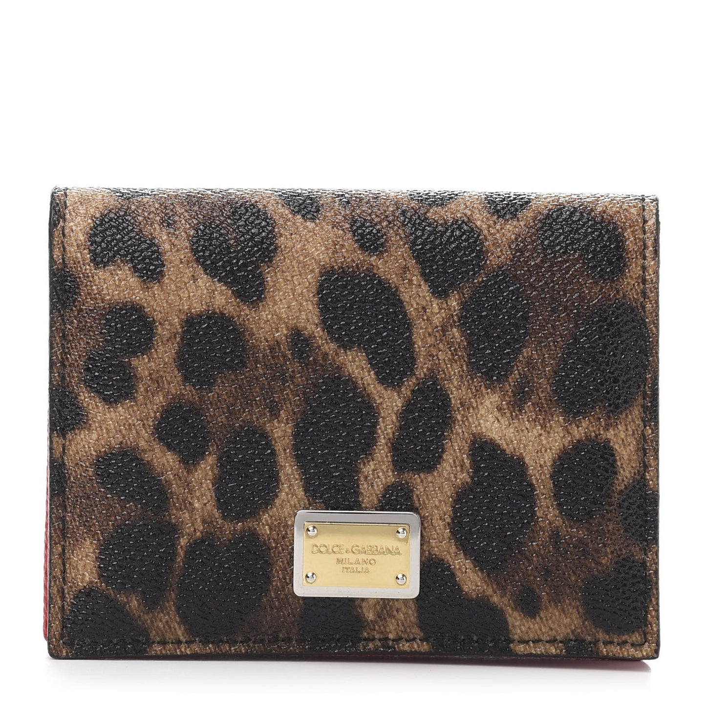 Dauphine Leopard Print Flap Card Holder