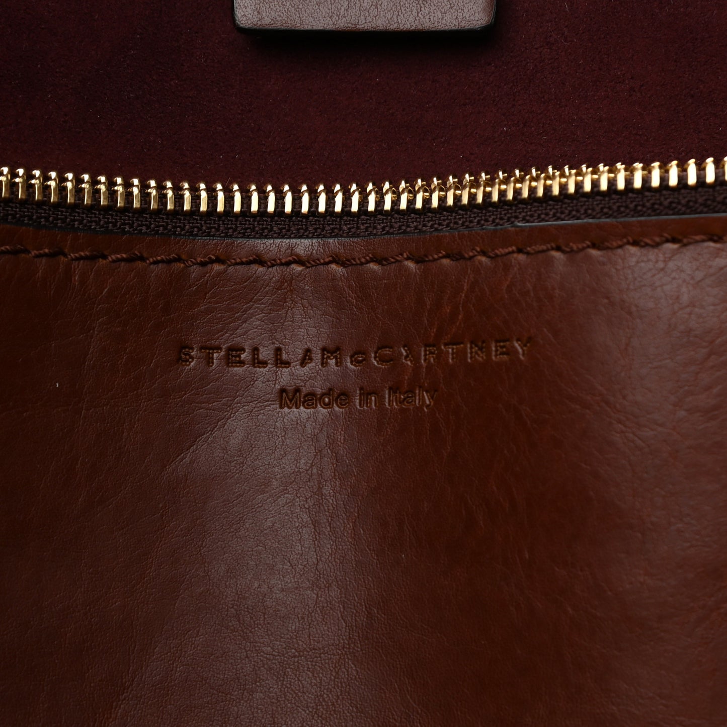 Eco Alter Nappa Studded Large Bucket Bag Cognac