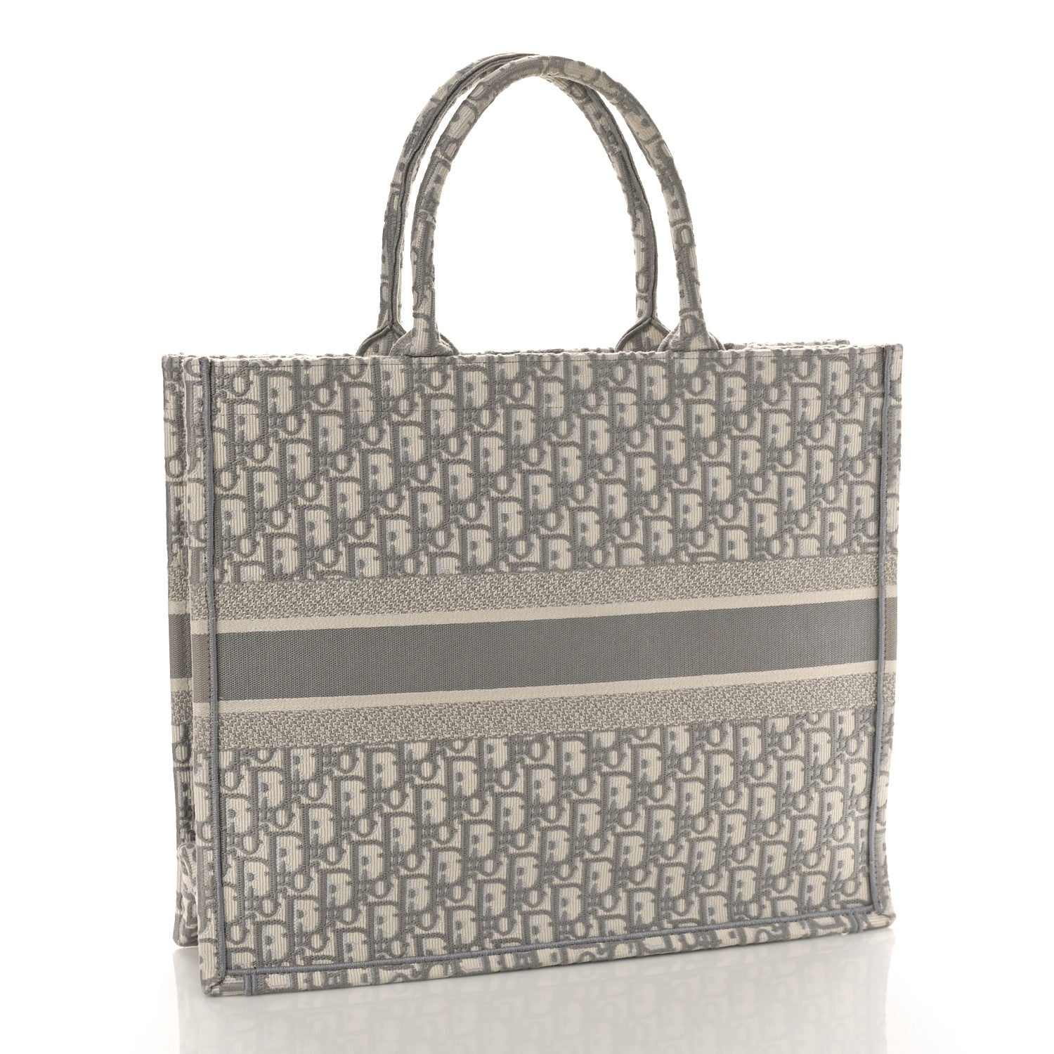 Christian Dior Oblique Large Book Tote Grey 2 of 8