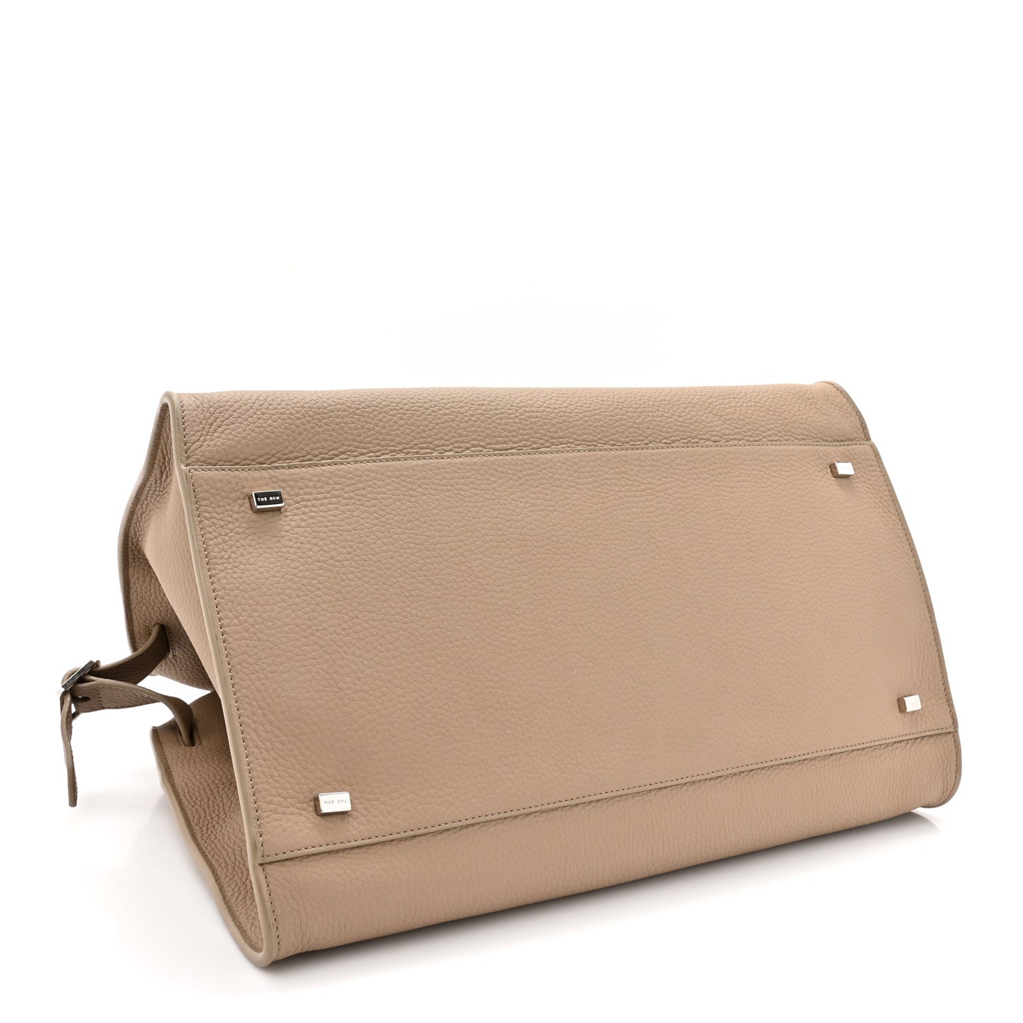 Matte Grained Calfskin Soft Margaux 15 Dark Taupe