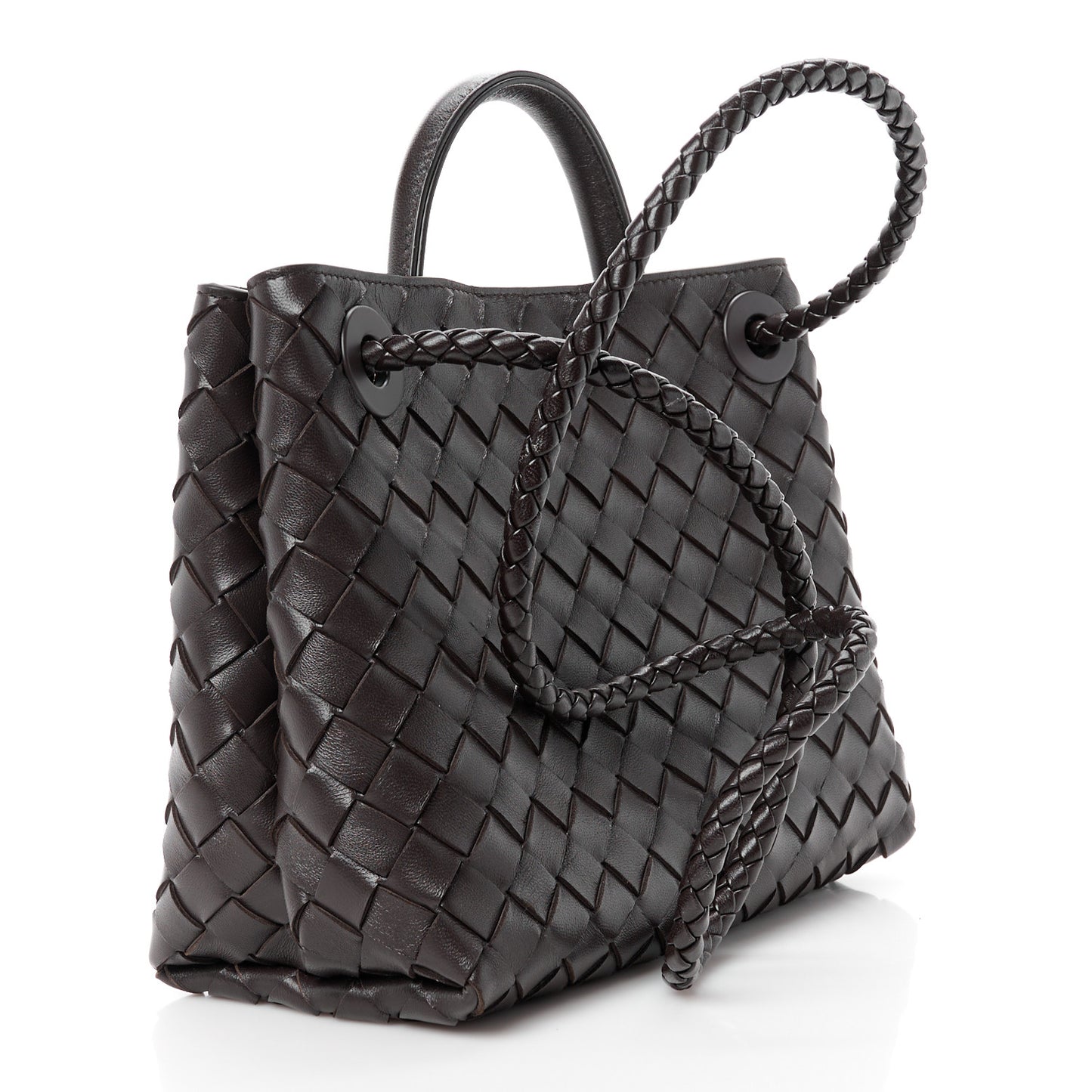 Nappa Intrecciato Small Andiamo Shoulder Bag Fondant