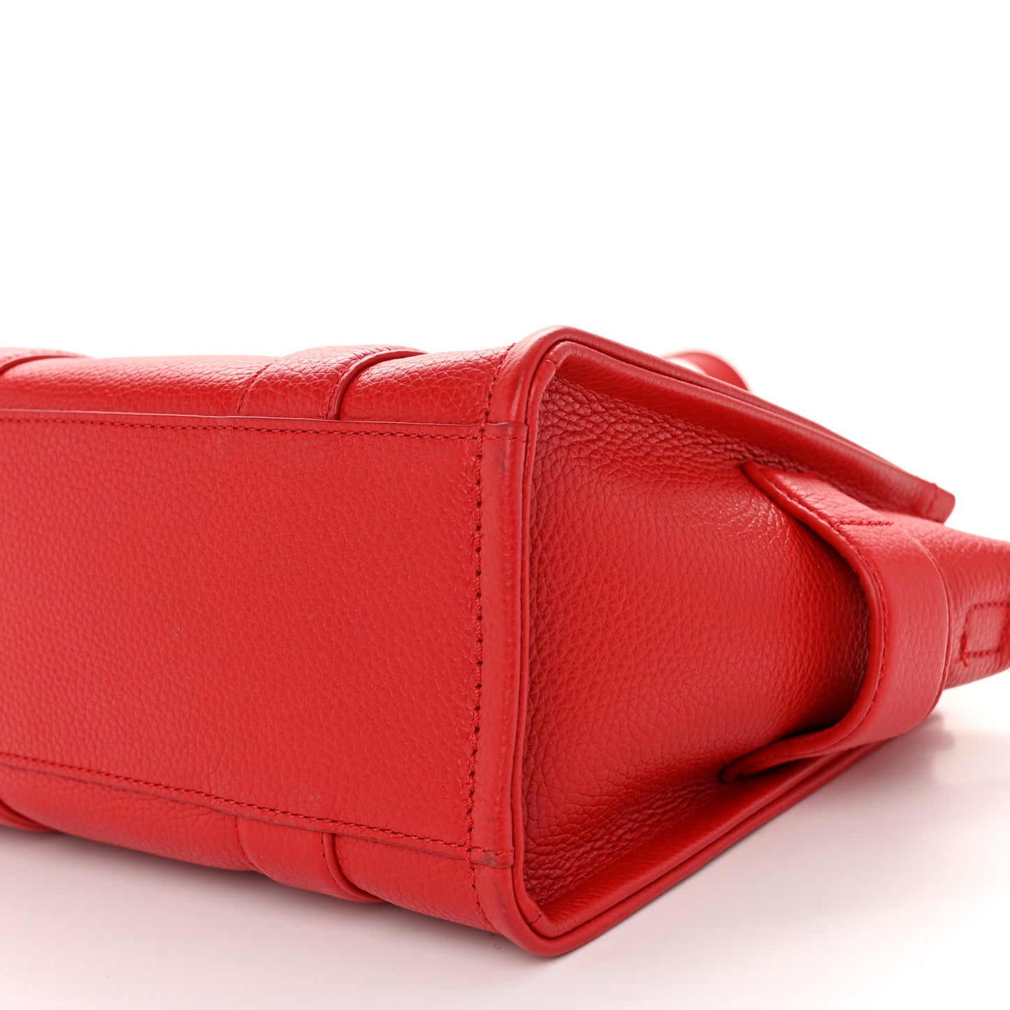 Grained Calfskin Small The Tote Bag True Red