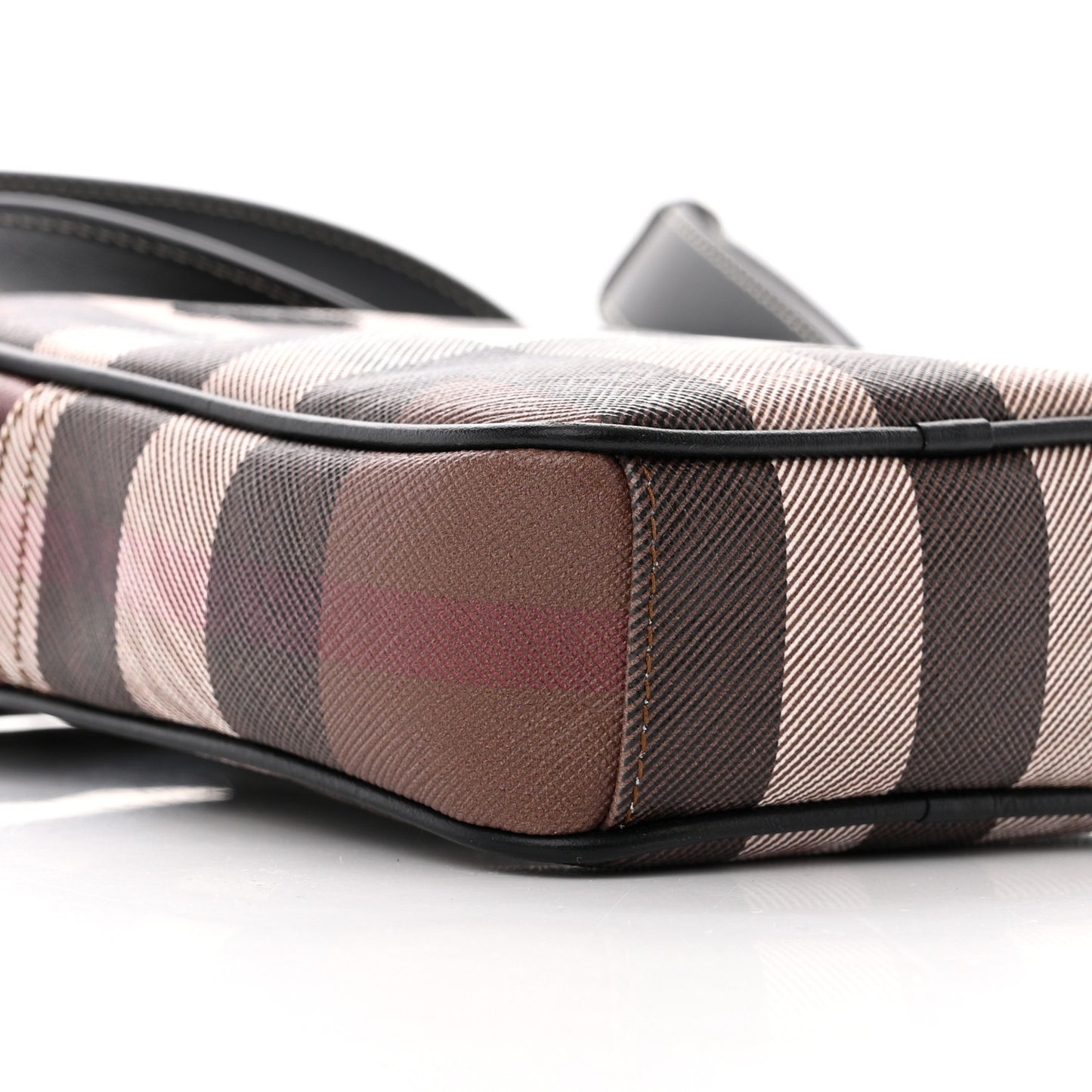 Canvas Check Vertical Paddy Bag Birch Brown