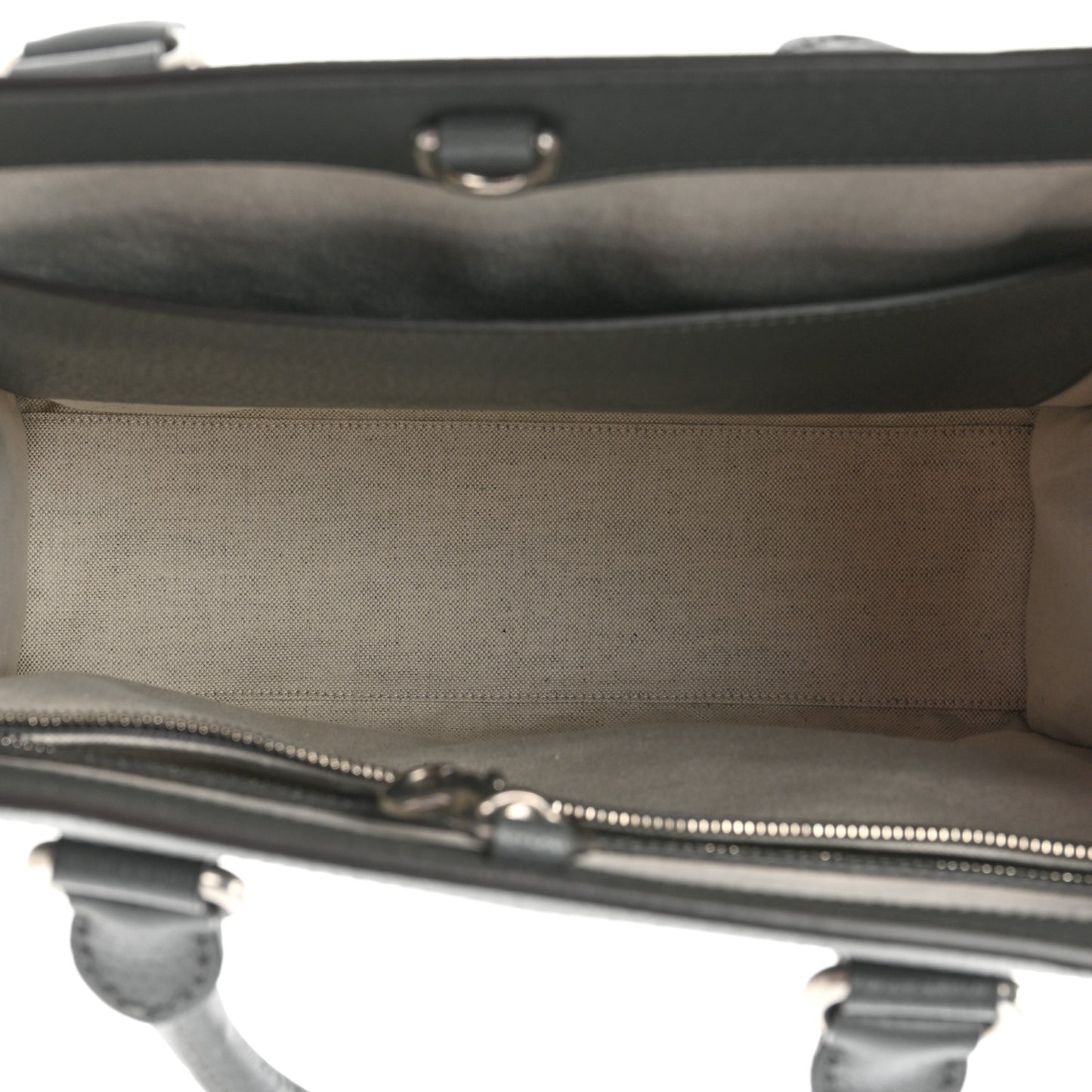 GG Supreme Monogram Textured Dollar Calfskin Medium Ophidia Tote Grey Black Graphite Grey