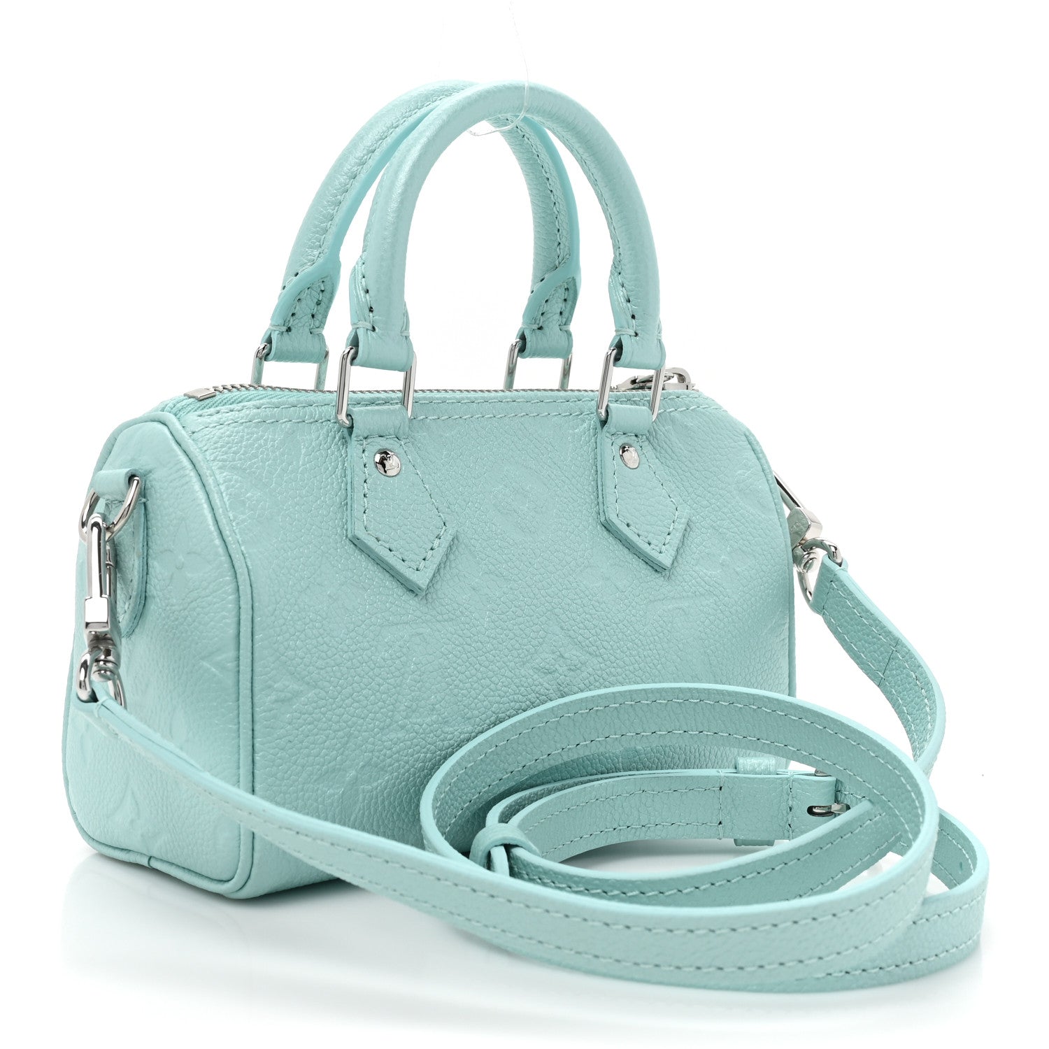 Louis Vuitton Empreinte Monogram Nano Speedy Pearly Lagoon Turquoise 3 of 8