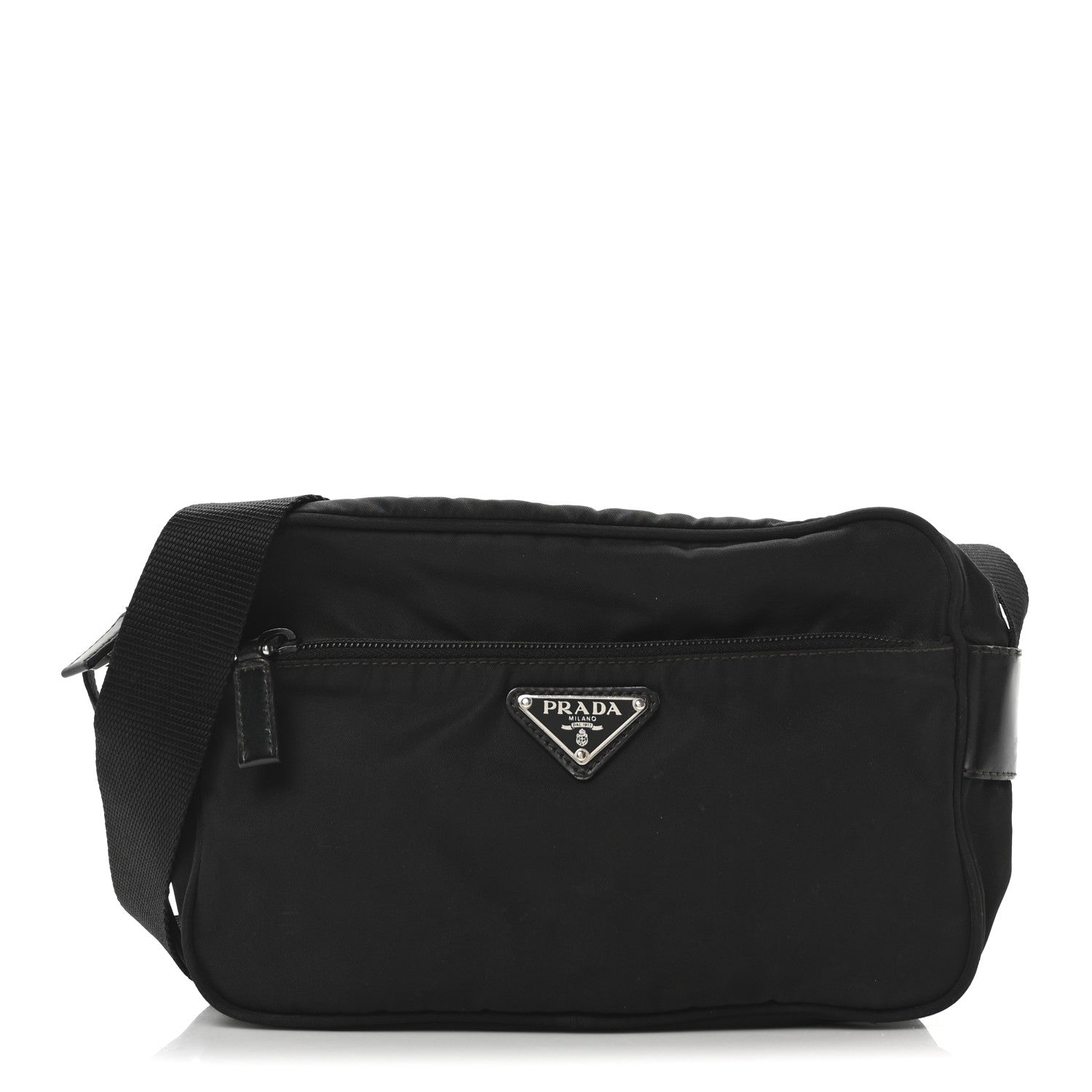 バッグ PRADA TESSUTO NYLON TRIANGLE BAG POUCH PRADA Vintage Triangle Logo Tessuto Nylon Mini Bag Pouch Black