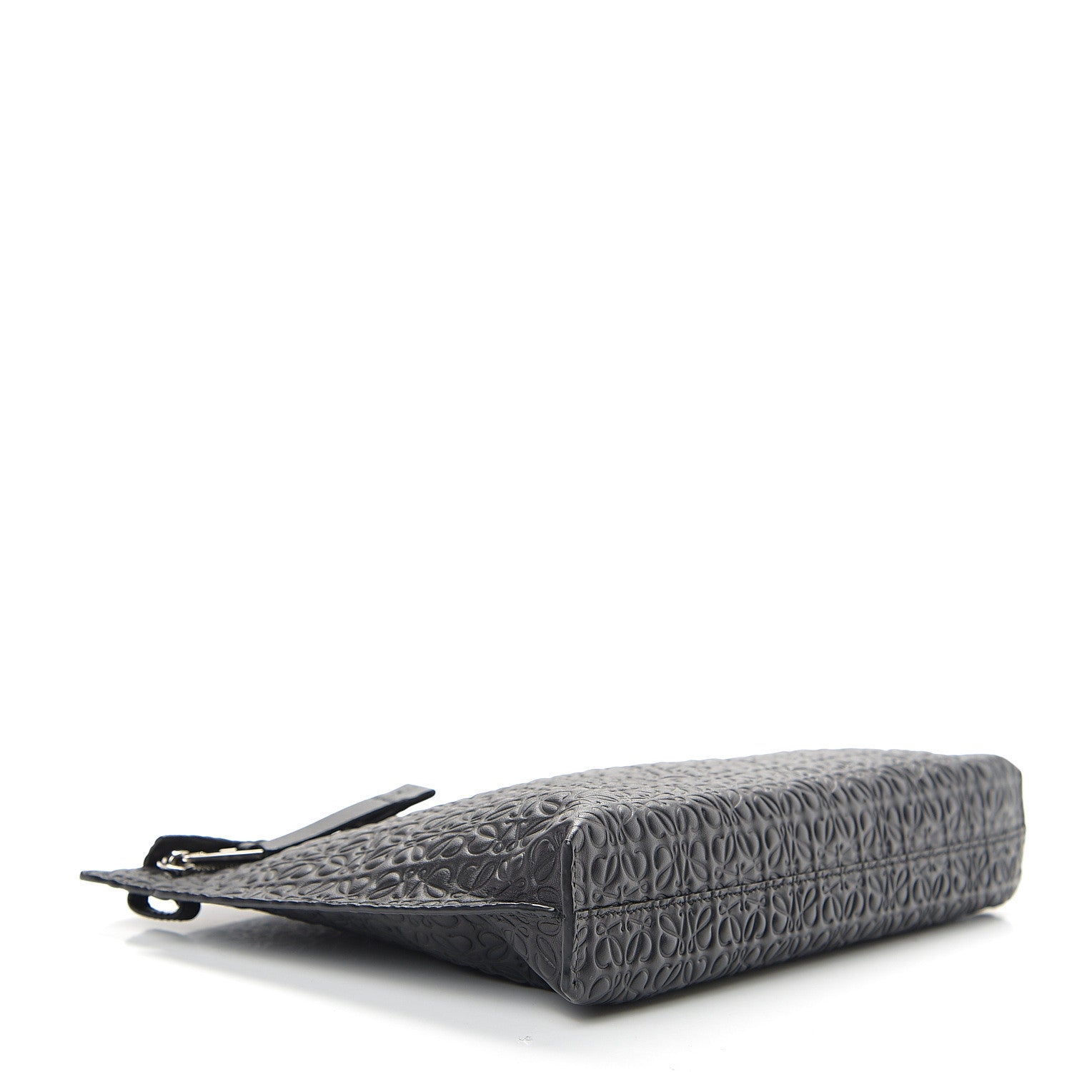 Loewe Calfskin Embossed Repeat T Pouch Black 3 of 6