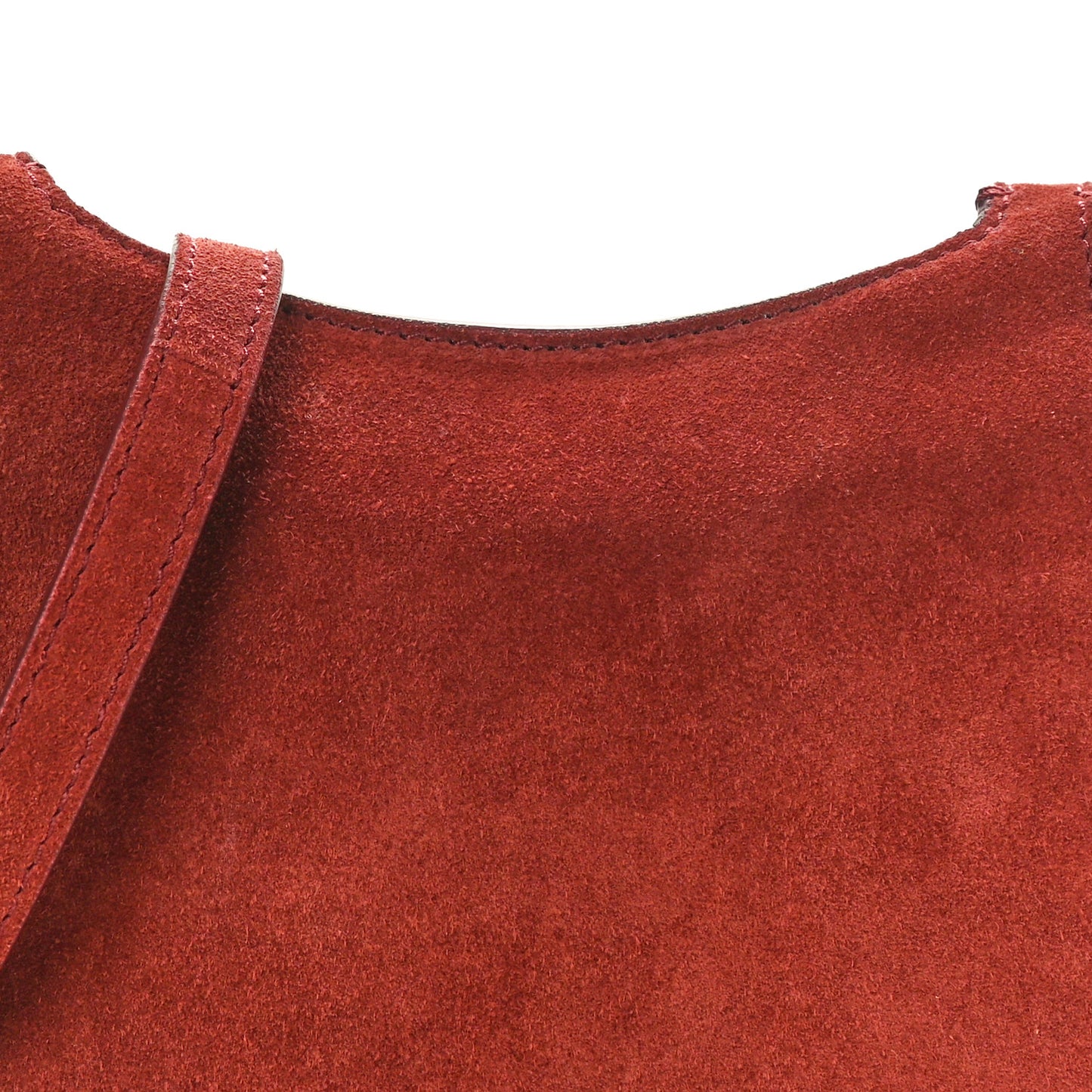 Suede Hunting Bag 7 Dark Vermilion