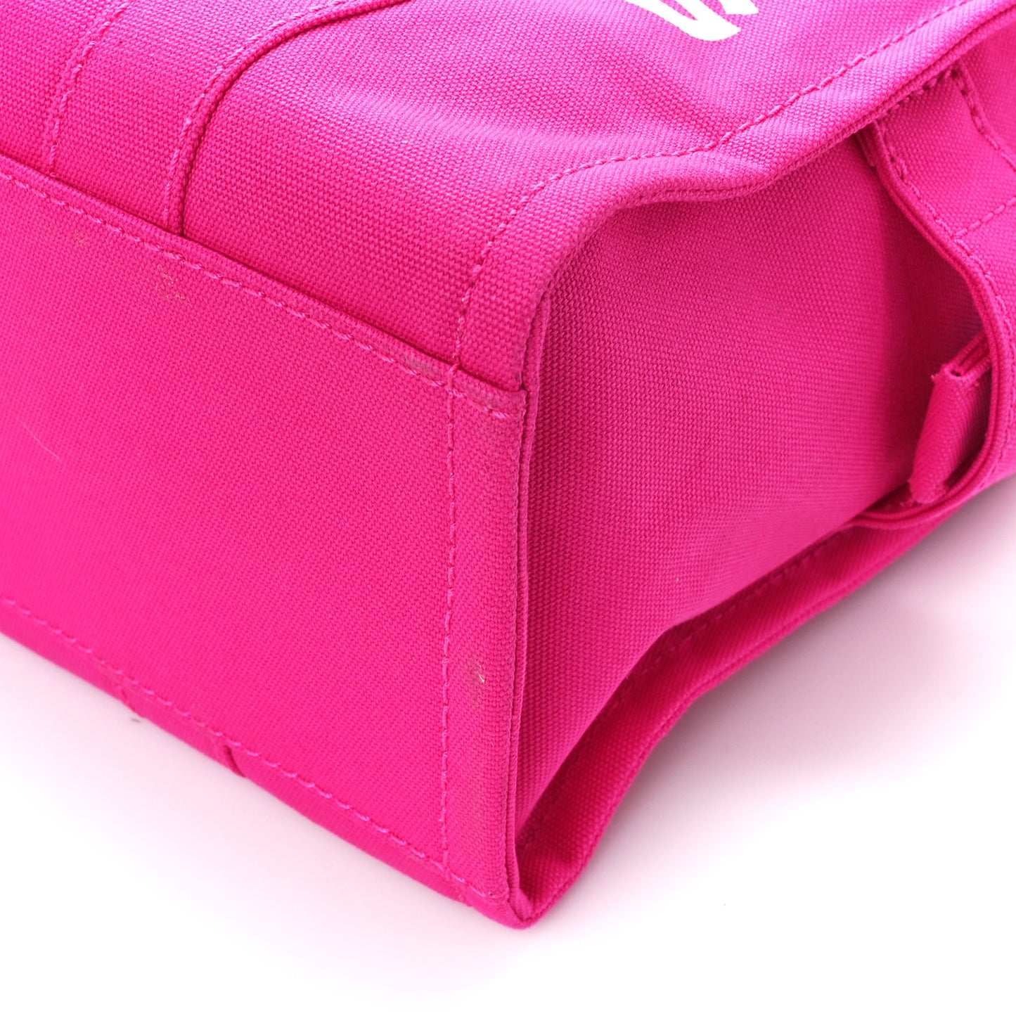 Cotton Canvas Medium The Traveler Tote Bag Pink