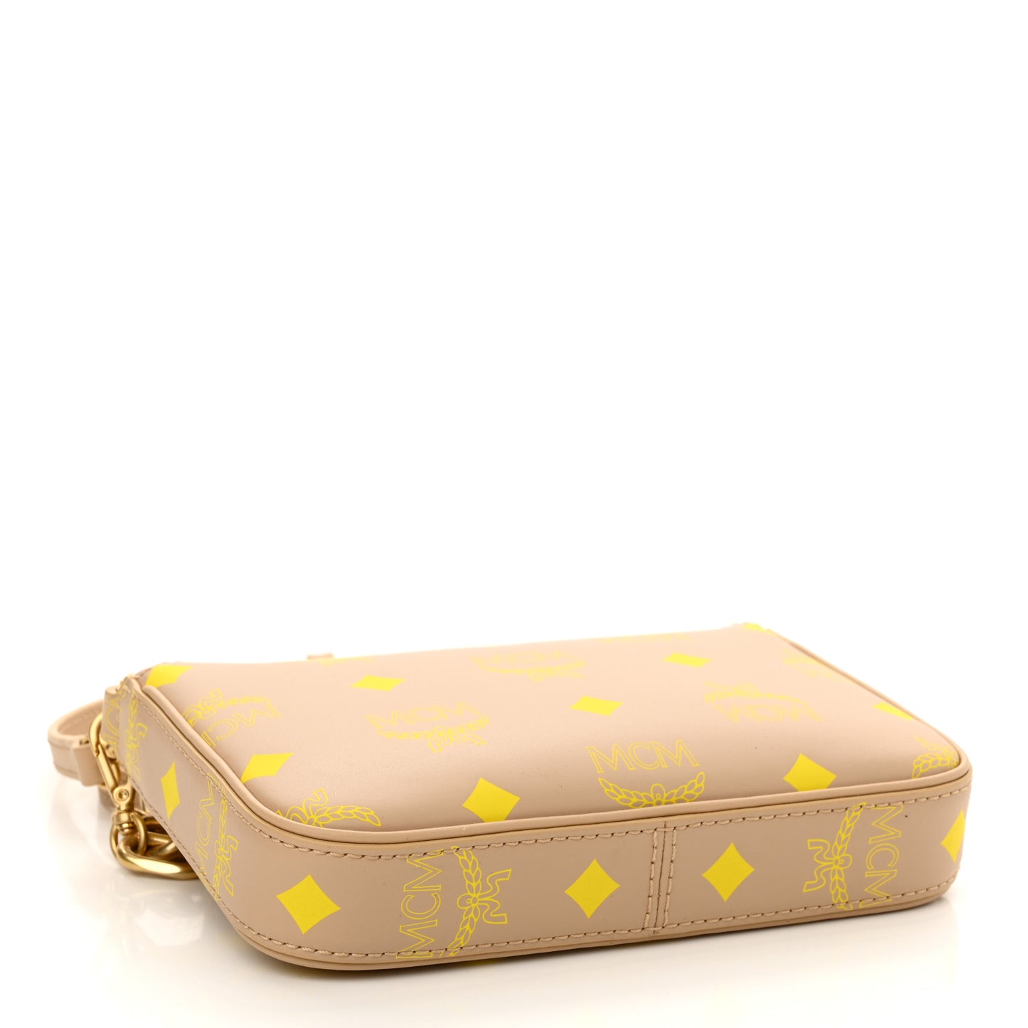 Calfskin Color Splash Mini Pouch on Chain Croissant