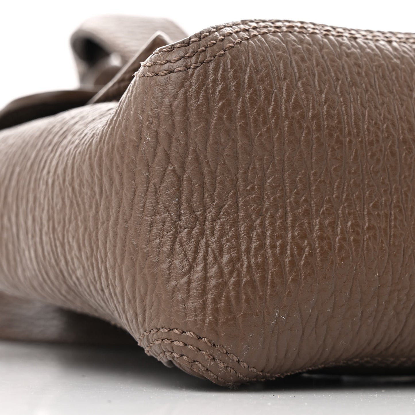 Textured Calfskin Mini Pashli Satchel Taupe
