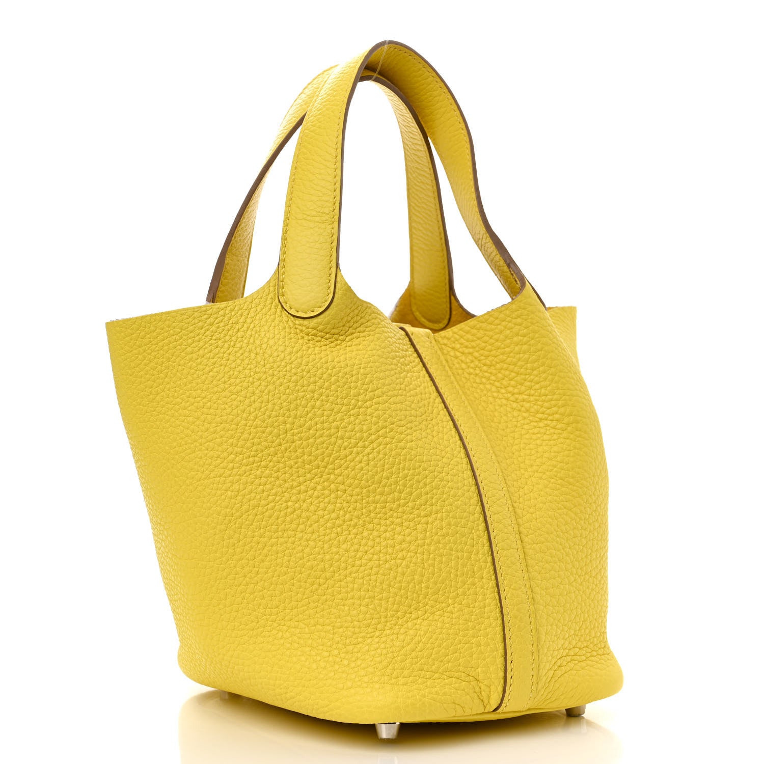 Hermes Taurillon Clemence Picotin Lock 18 PM Lime 3 of 10