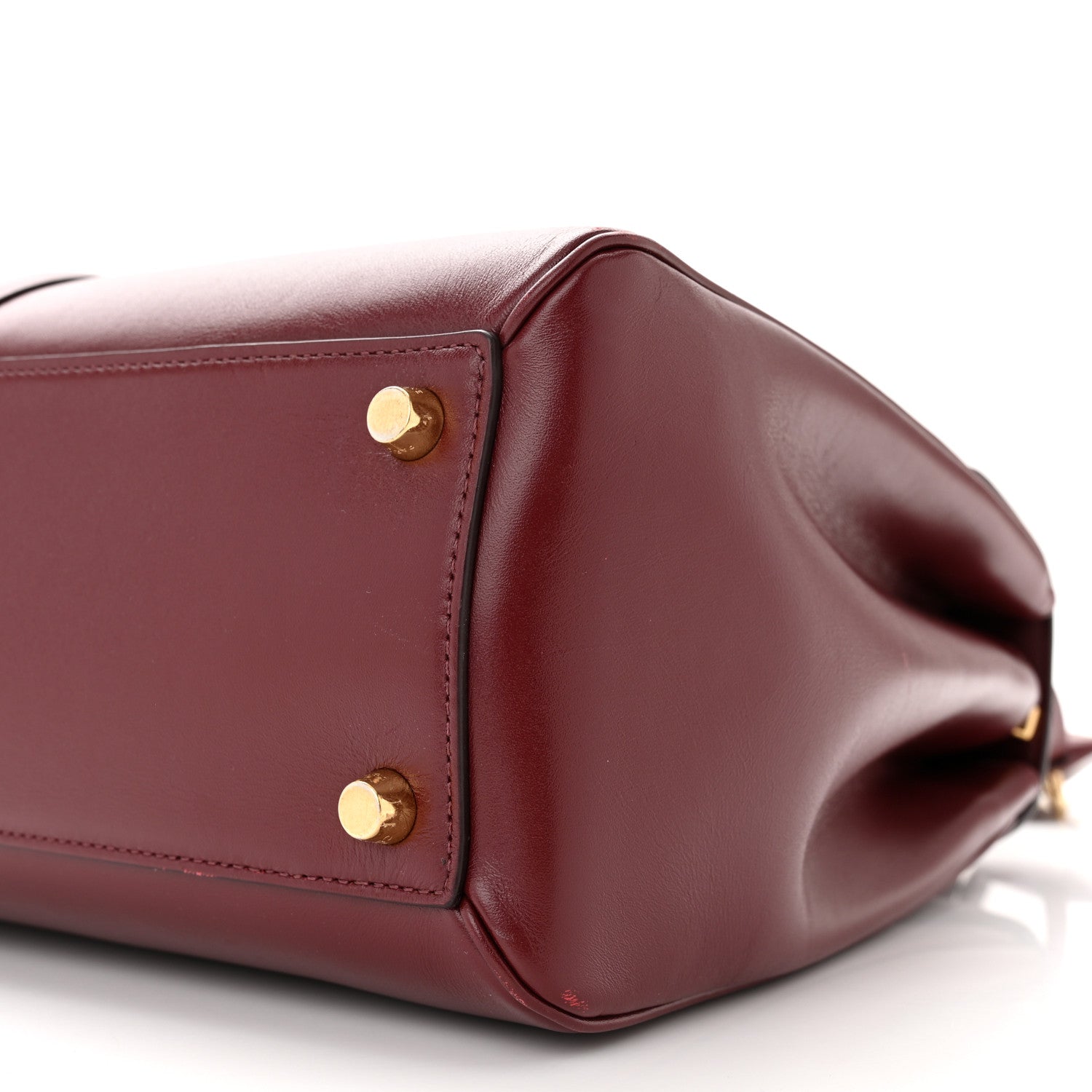 Celine Satinated Calfskin Medium 16 Top Handle Bag Light Burgundy 11 of 11