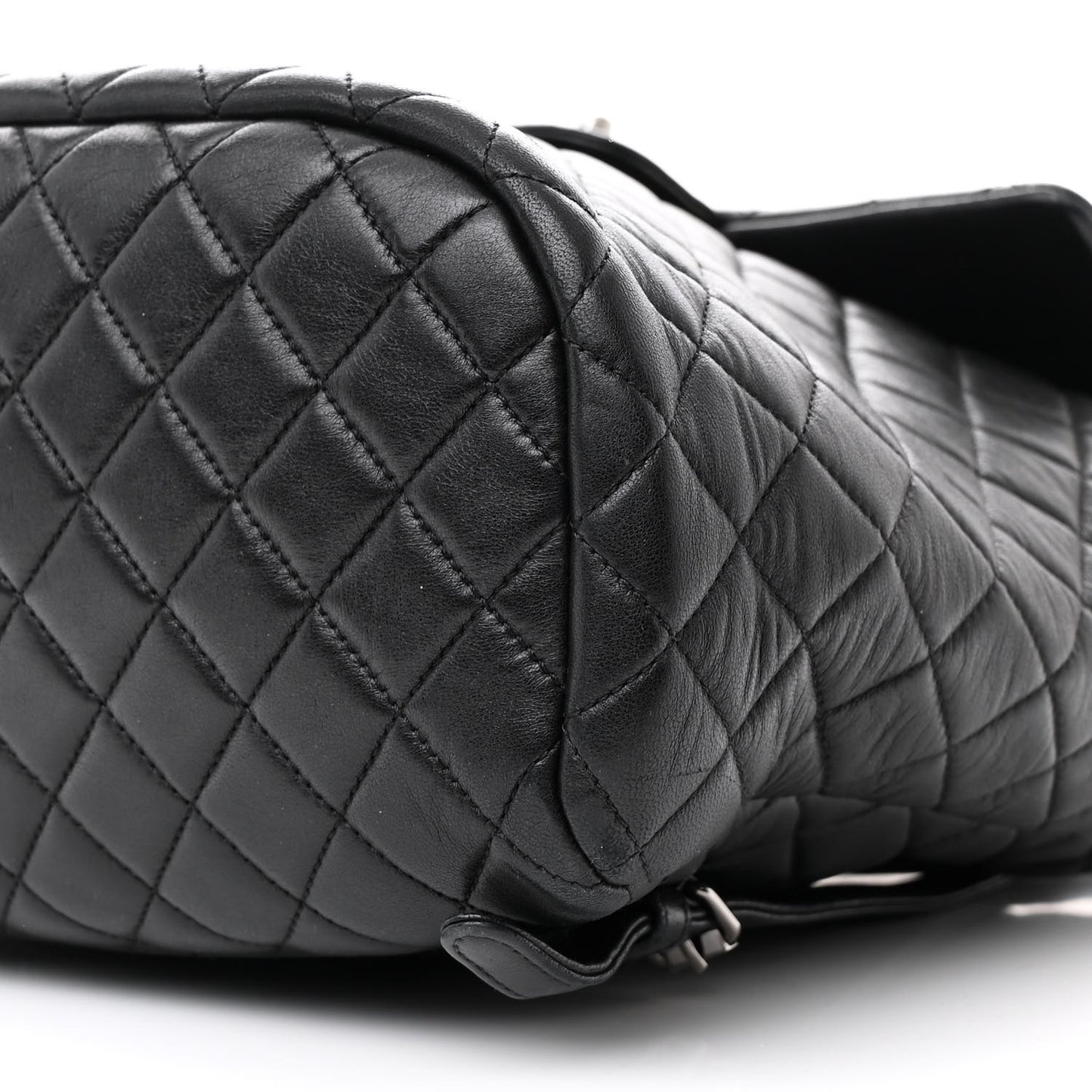 Lambskin Quilted Large Urban Spirit Backpack Black