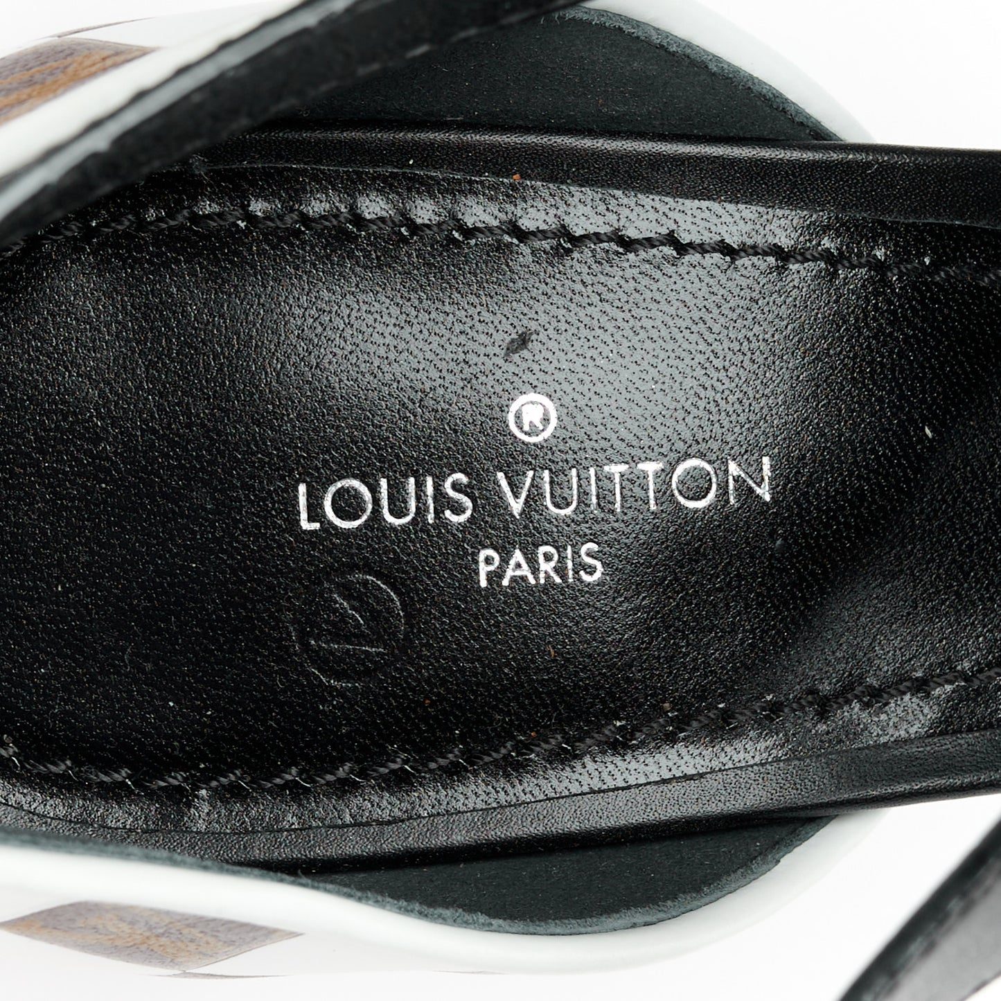 Calfskin Monogram Damier Tressage Matchmake Cross Sandals 38