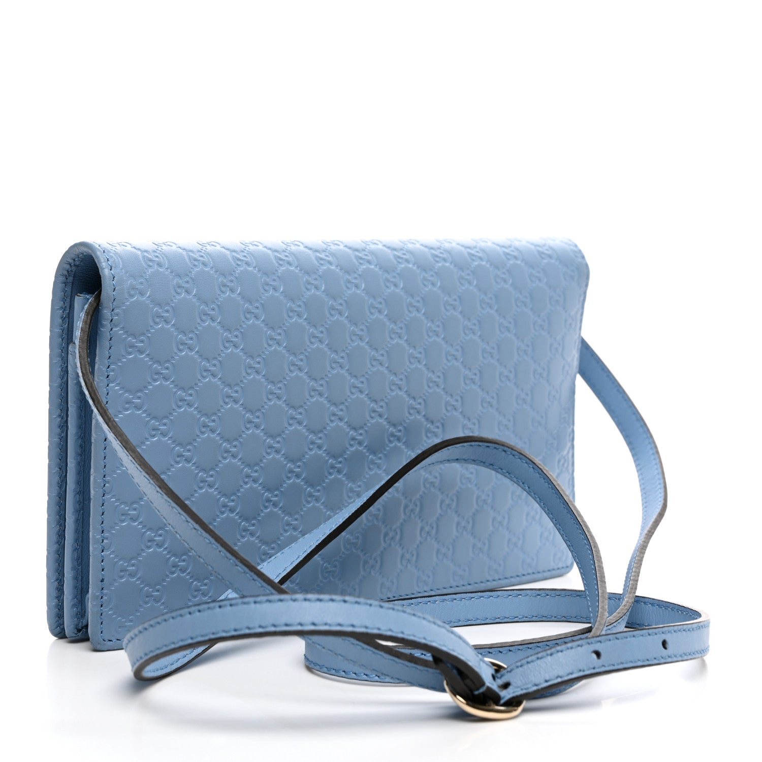Gucci Microguccissima Crossbody Wallet Mineral Blue 3 of 9