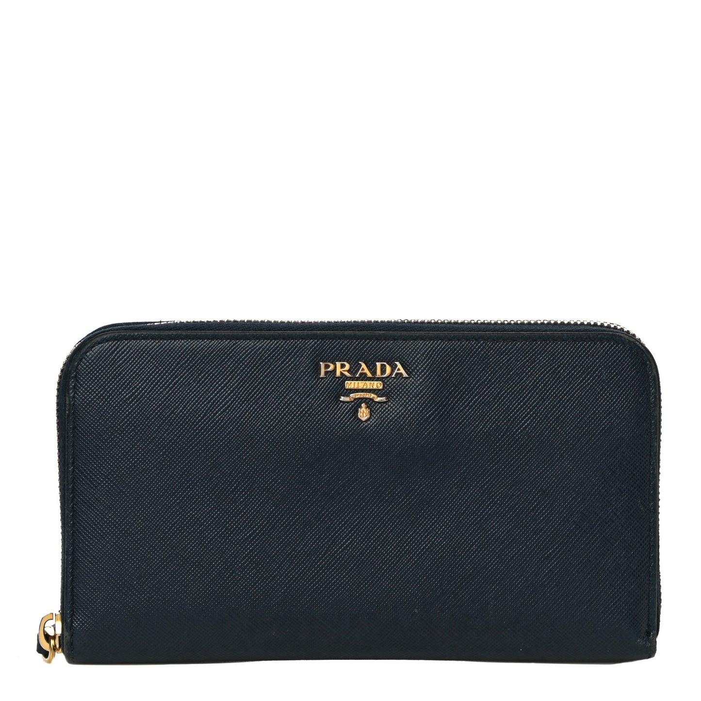 Saffiano Metal Zip Around Wallet Baltico