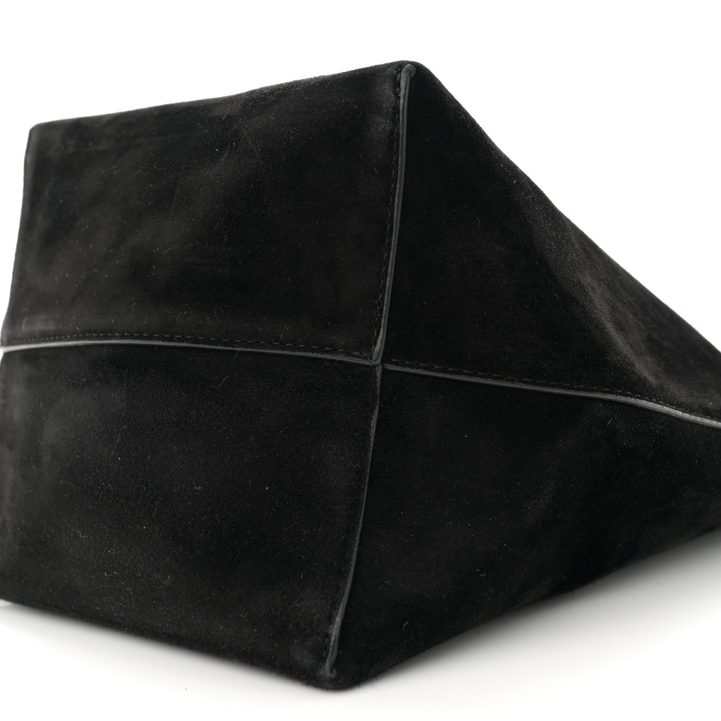 Suede Calfskin Medium N/S Park Tote Black