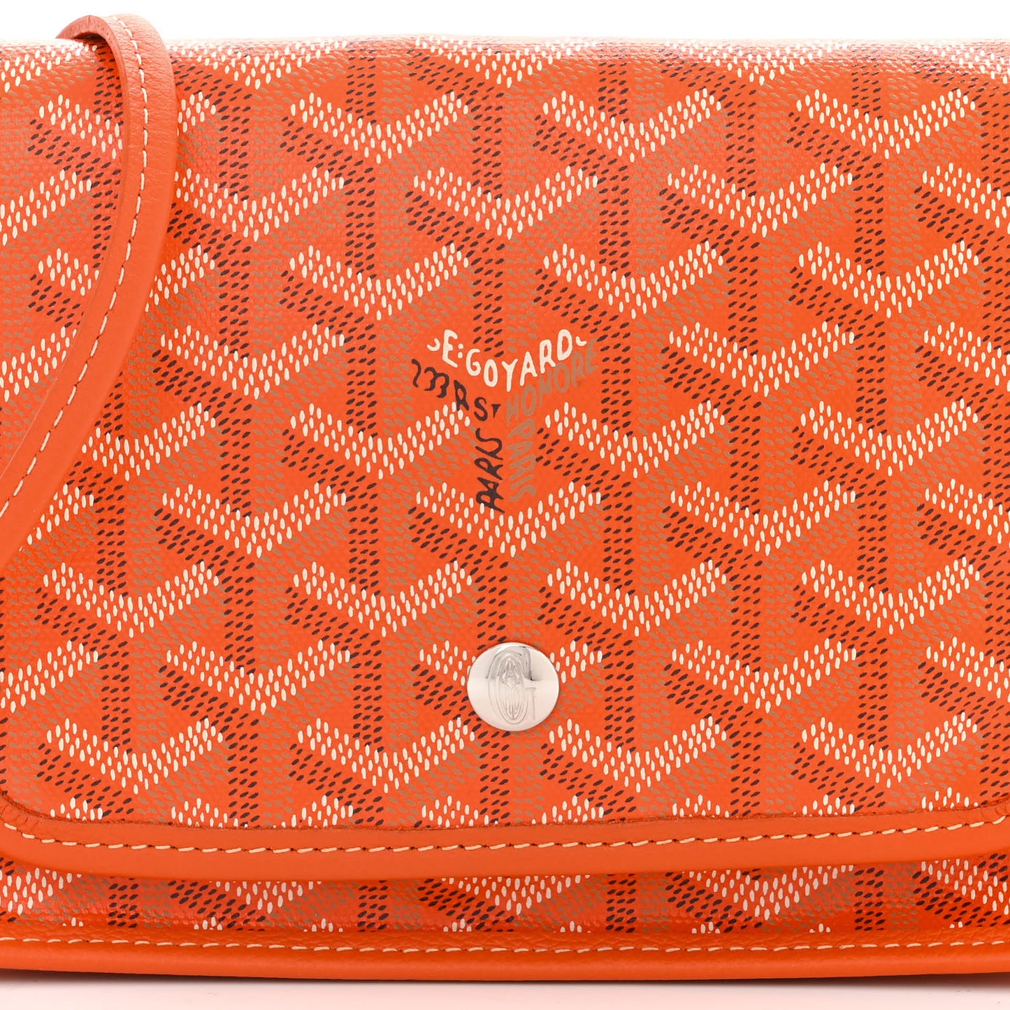 Goyardine Plumet Wallet Clutch Orange