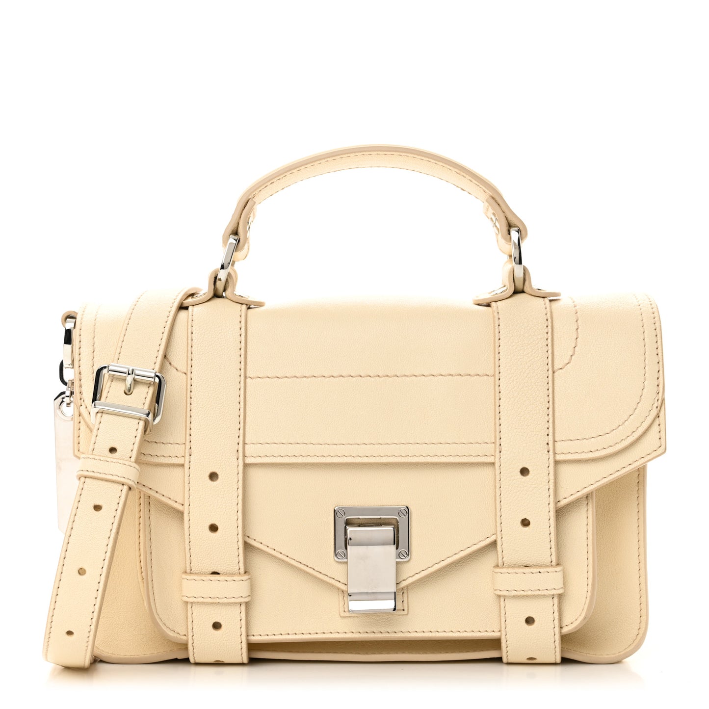 Lambskin Tiny PS1 Satchel Pale Sand
