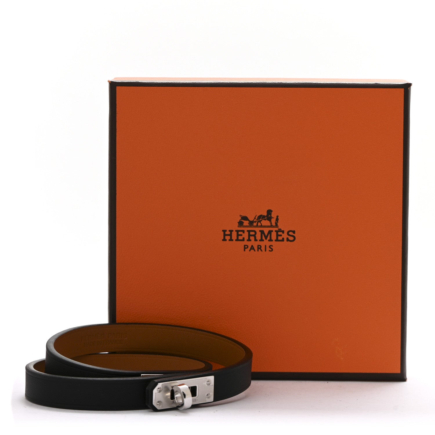 Hermes Box Kelly Double Tour Bracelet T4 Black 7 of 7