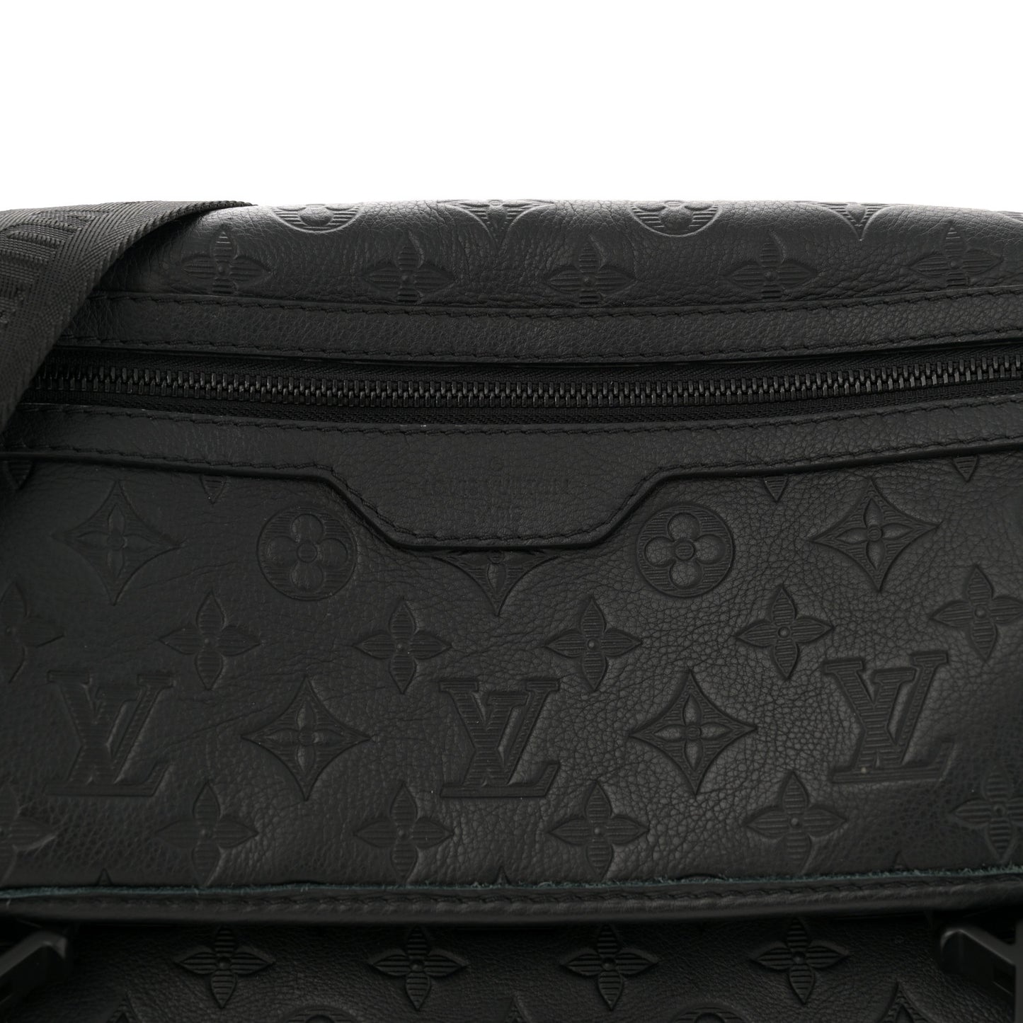 Calfskin Monogram Shadow Messenger Voyager PM  Black